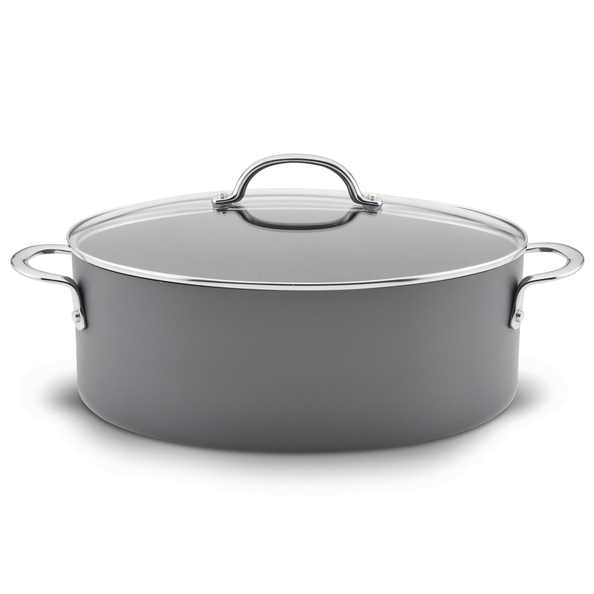 8 Quart Covered Oval Stockpot with Lid - Heavy Duty Stainless Steel Cooking Pot for Soups, Stews, and Pasta - Perfect for Family Dinners & Large Gatherings