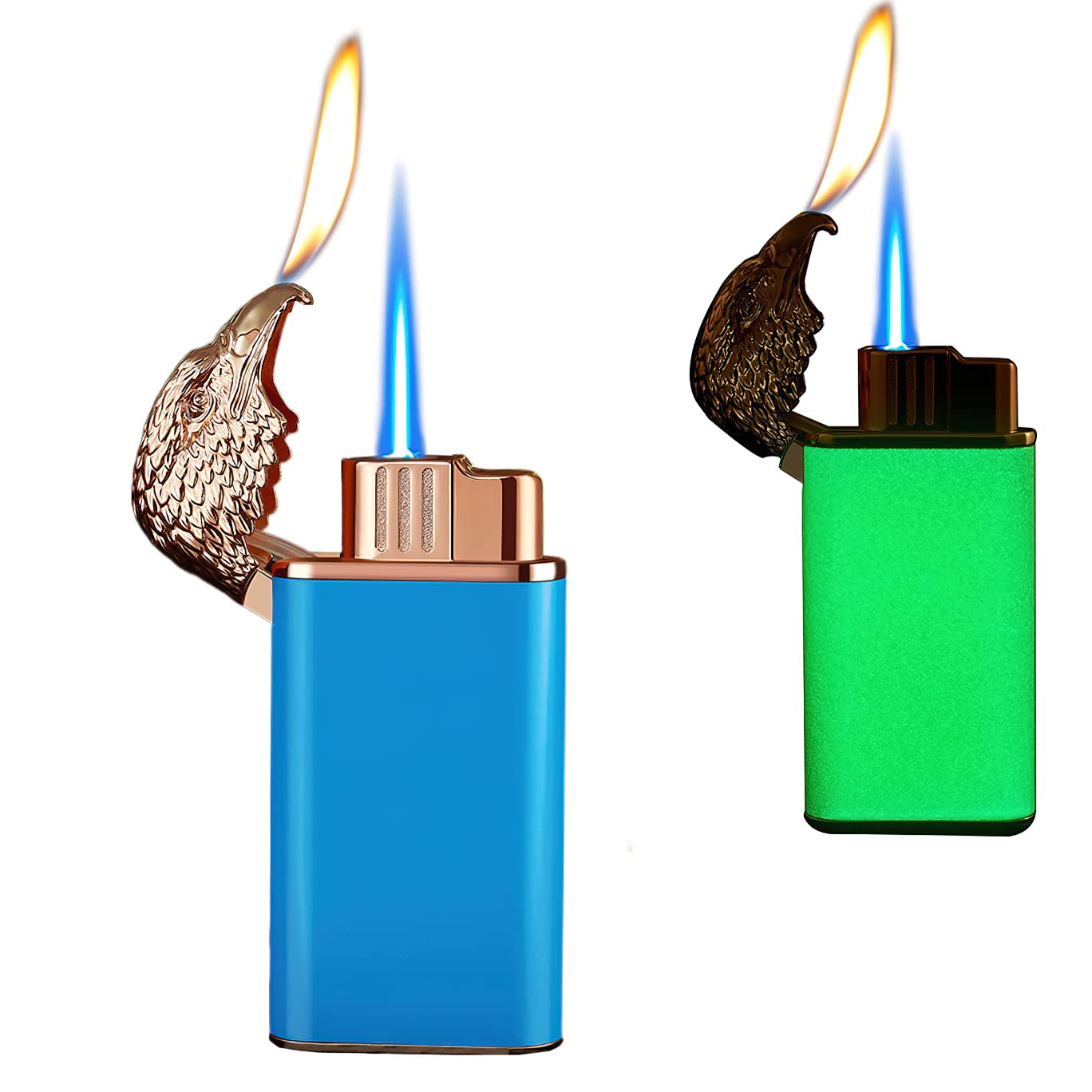 Zetilyn Torch Lighter - Adjustable Jet Flame for Camping, BBQ & Fireplace (Blue)