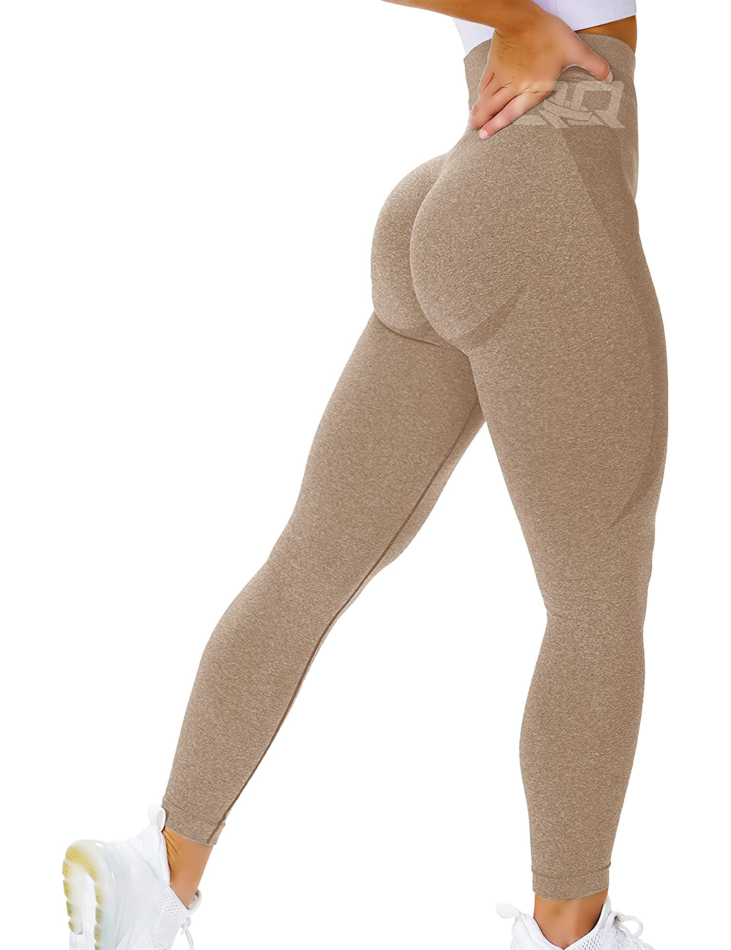 QOQ Women's High Waist Seamless Yoga Pants - Tummy Control Butt Lifting Workout Leggings for Running, Gym & Fitness | Perfect for Yoga, Pilates & Lounge Wear