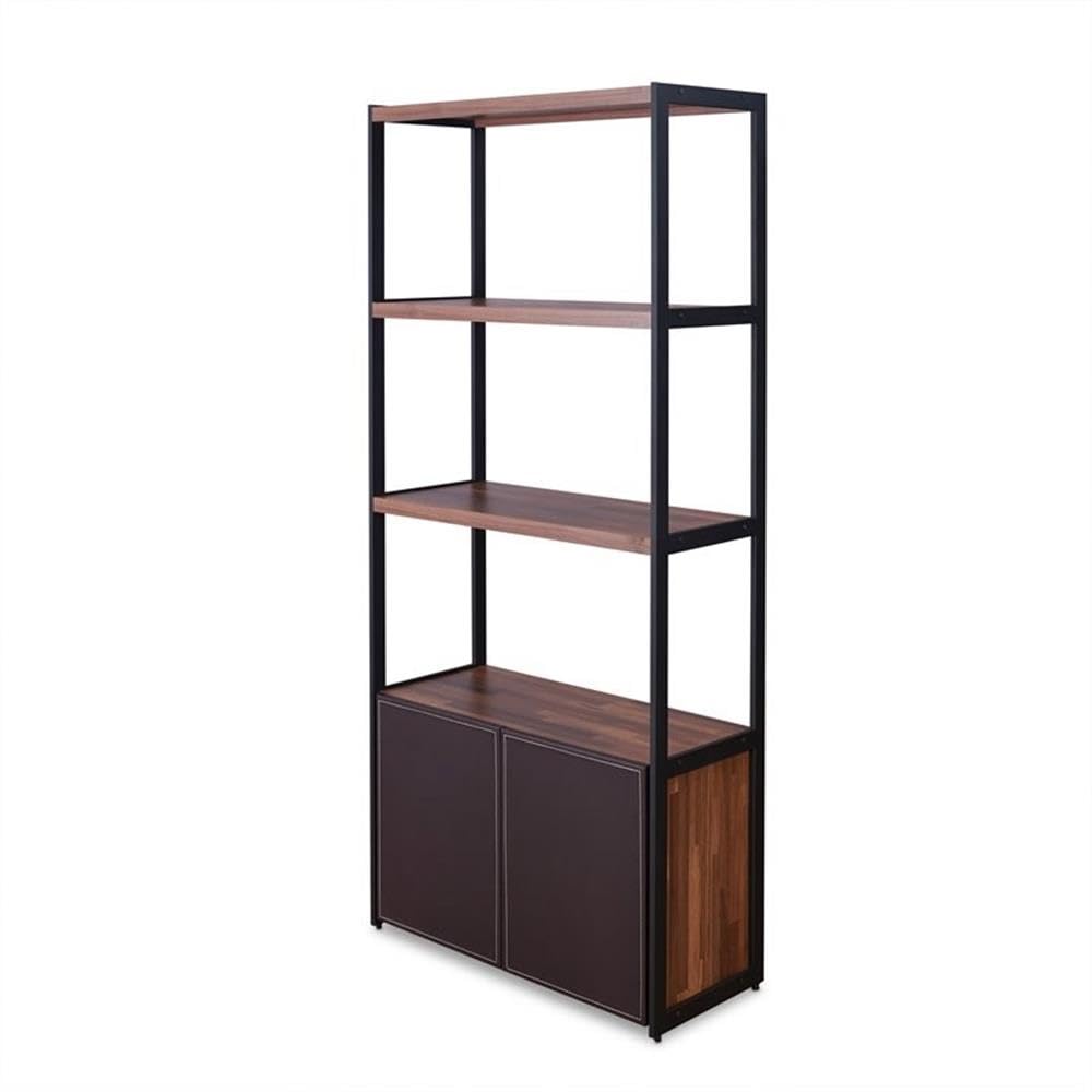 Acme Furniture 92442 Shay Bookcase - 5-Shelf Wooden Bookcase for Home & Office Storage - Perfect for Living Room, Bedroom, or Study Organization