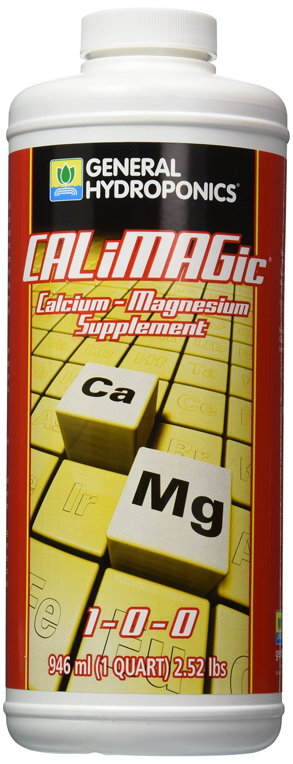 General Hydroponics CaliMagic Calcium-Magnesium Supplement for Plants - 1 Quart Bottle - Ideal for Hydroponics, Soil Gardening & Indoor Plant Care