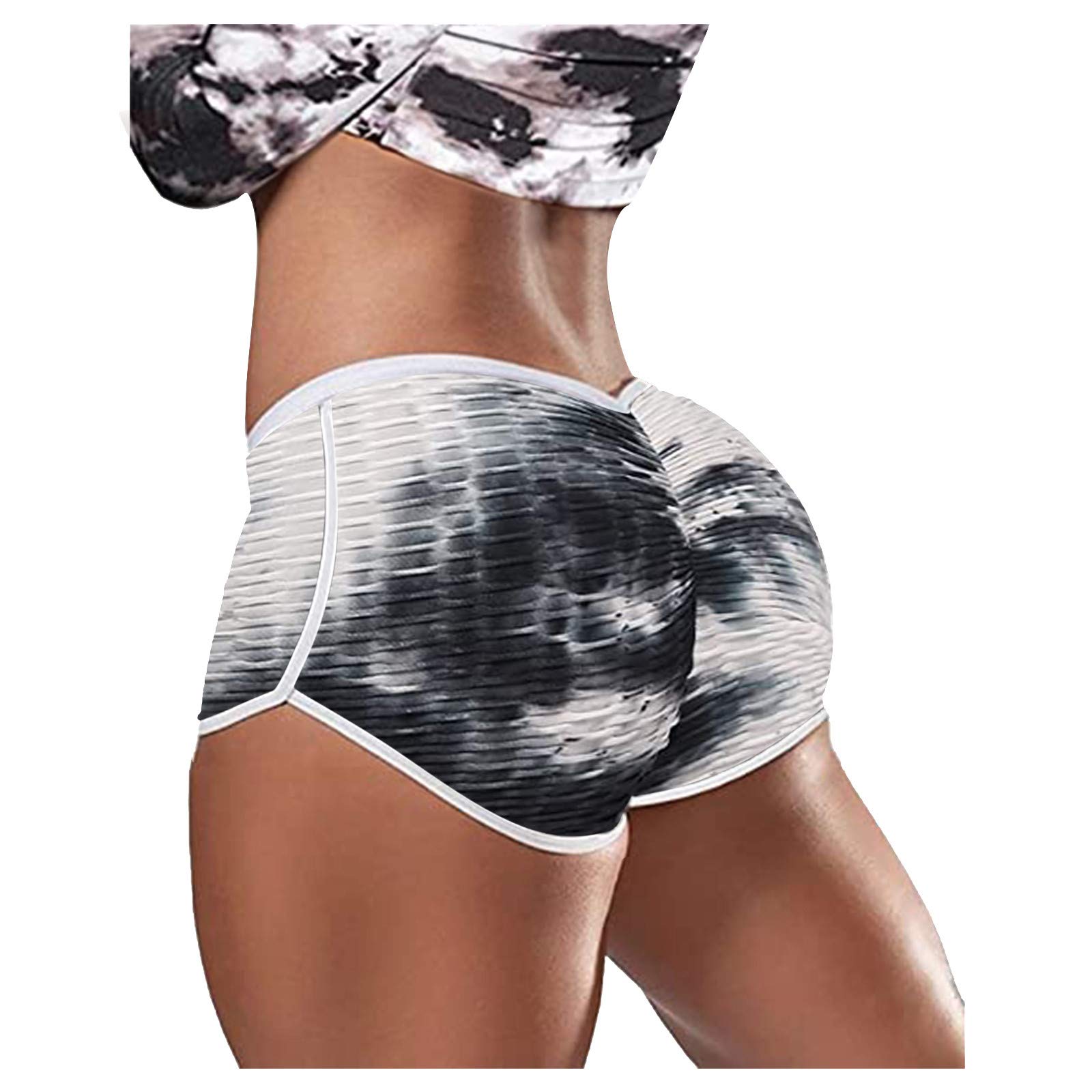 **DZHXSQX Women's High-Waisted Yoga Shorts - Butt Lifting Workout Leggings for Plus Size - Breathable & Stretchy Gym Pants for Yoga, Running & Fitness**