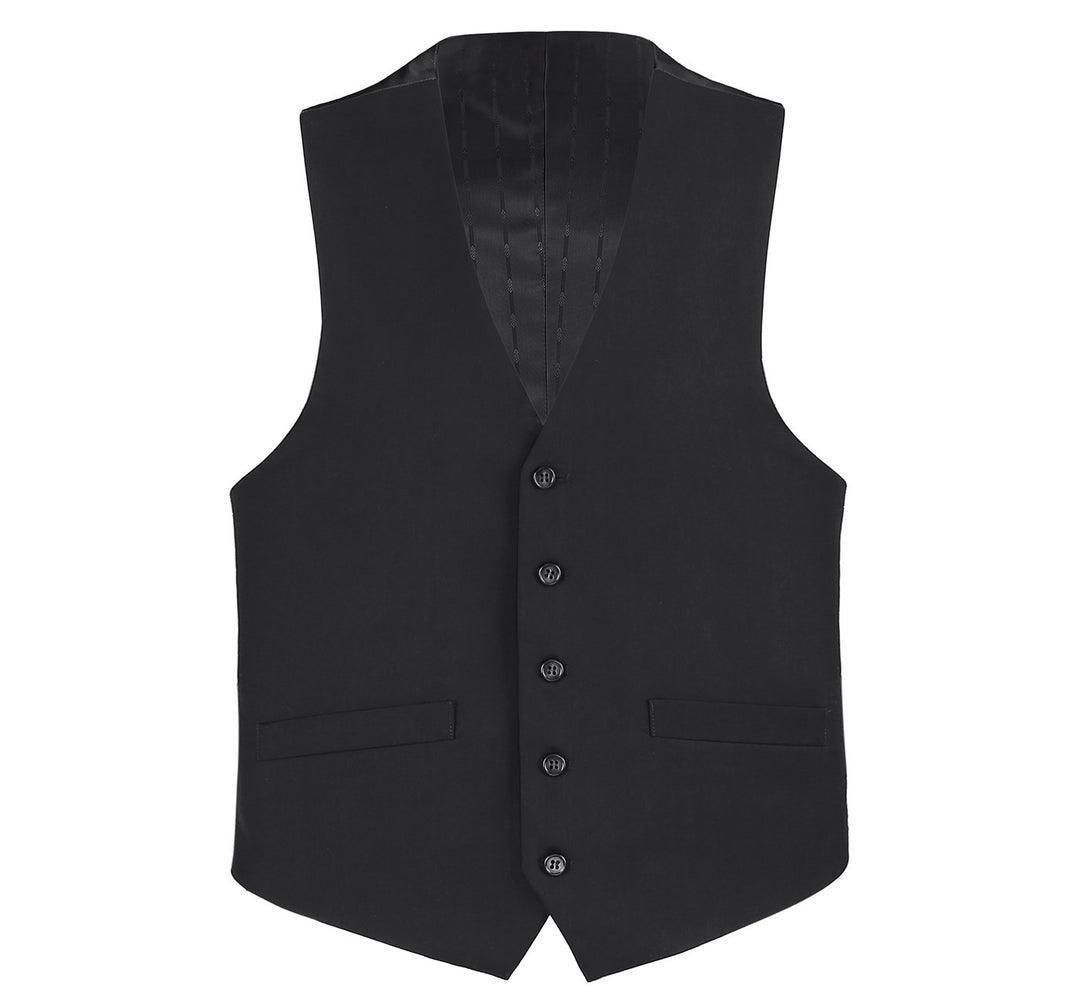 Men's Black Suit Vest for Formal Wear - Slim Fit Business Blazer Waistcoat for Weddings, Office & Special Occasions