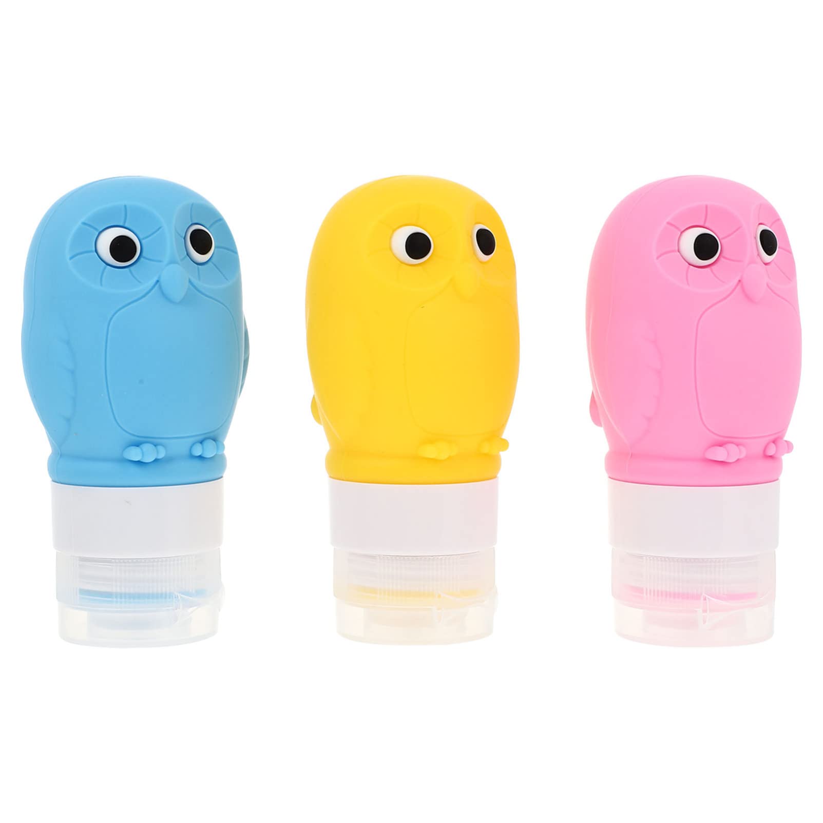 Healvian 3-Pack Leakproof Silicone Travel Bottles Set - Refillable Toiletry Containers for Shampoo, Lotion & Soap | TSA Approved for Airplane Carry-On, Perfect for Vacation & Gym Essentials