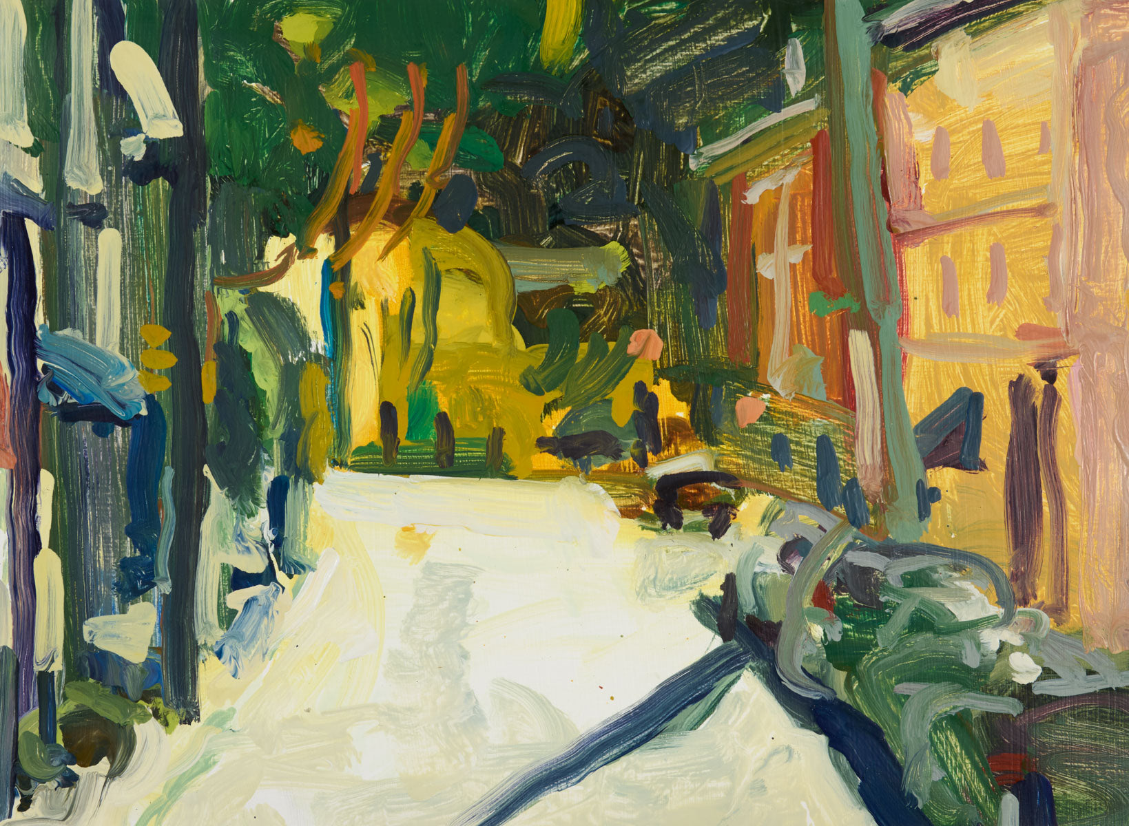 Liz Price: Manayunk Street at Sunset - Stunning Landscape Art Print for Home & Office Decor | Perfect Gift for Art Lovers
