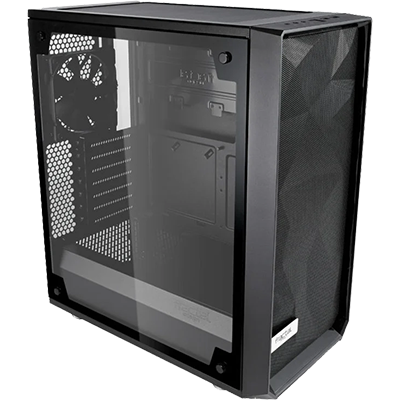 Fractal Design Meshify C Black ATX Mid Tower PC Case - High Airflow Tempered Glass Gaming Computer Case for Custom Builds, Home Office & Gaming Setups