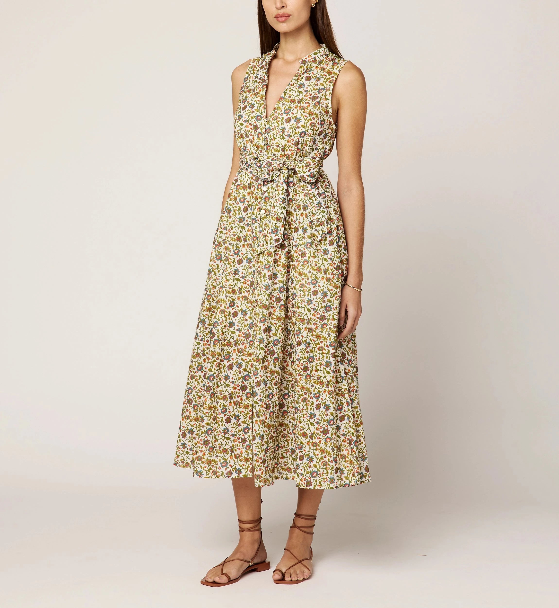 Cheyenne Midi Dress | Floral Print Summer Dress for Women | Perfect for Beach Vacations, Date Nights & Garden Parties