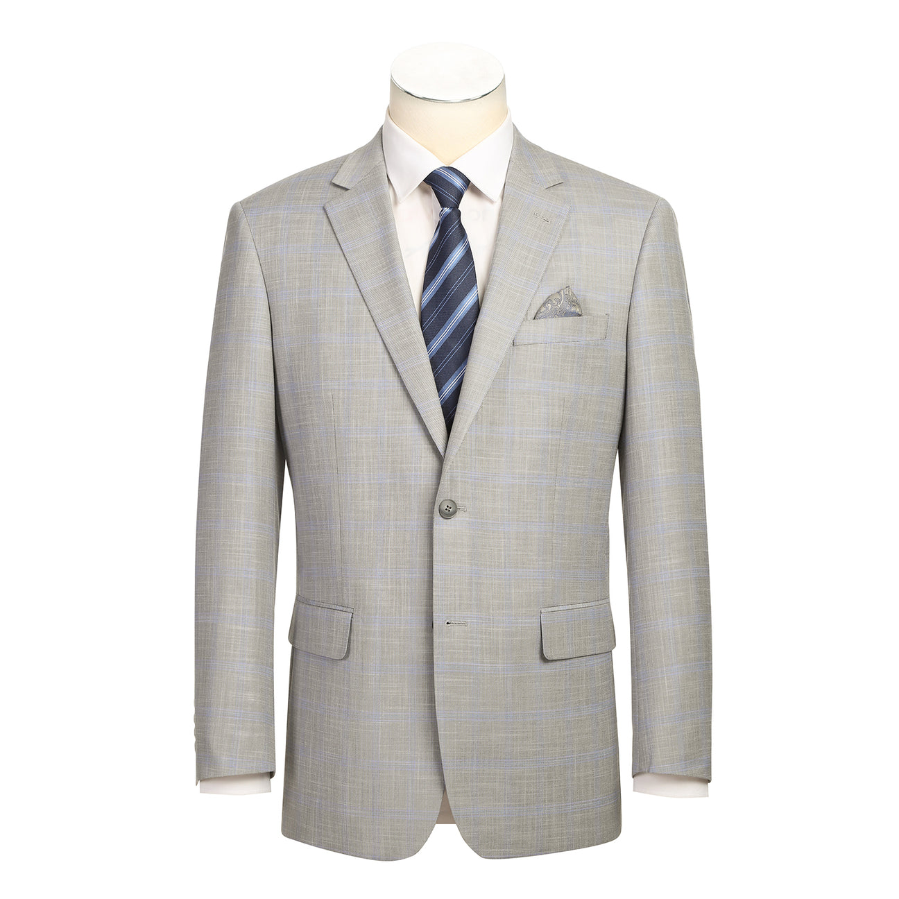 Alessandro Vitello by Renoir Classic Fit Gray Suit - Size 53 | Premium Men's Business Attire for Office, Weddings & Formal Events