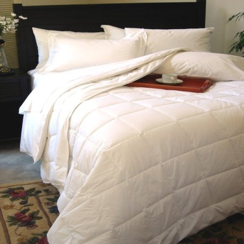 Classic White Down Alternative Comforter or Blanket - All-Season Queen Size Bedding for Cozy Sleep & Home Decor