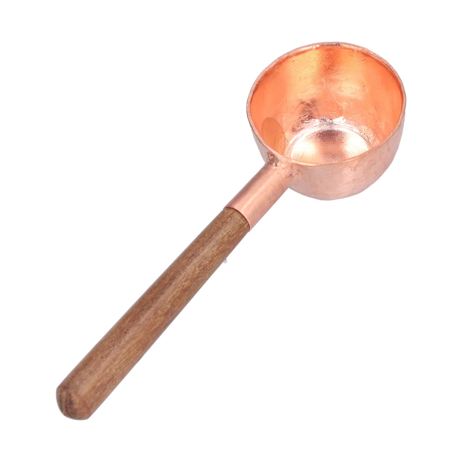 Premium Copper Coffee Measuring Spoon - 1-Piece Molded Lightweight Scoop for Espresso, Ground Coffee & Tea | Perfect for Home, Barista, Coffee Shop & Cafe Use