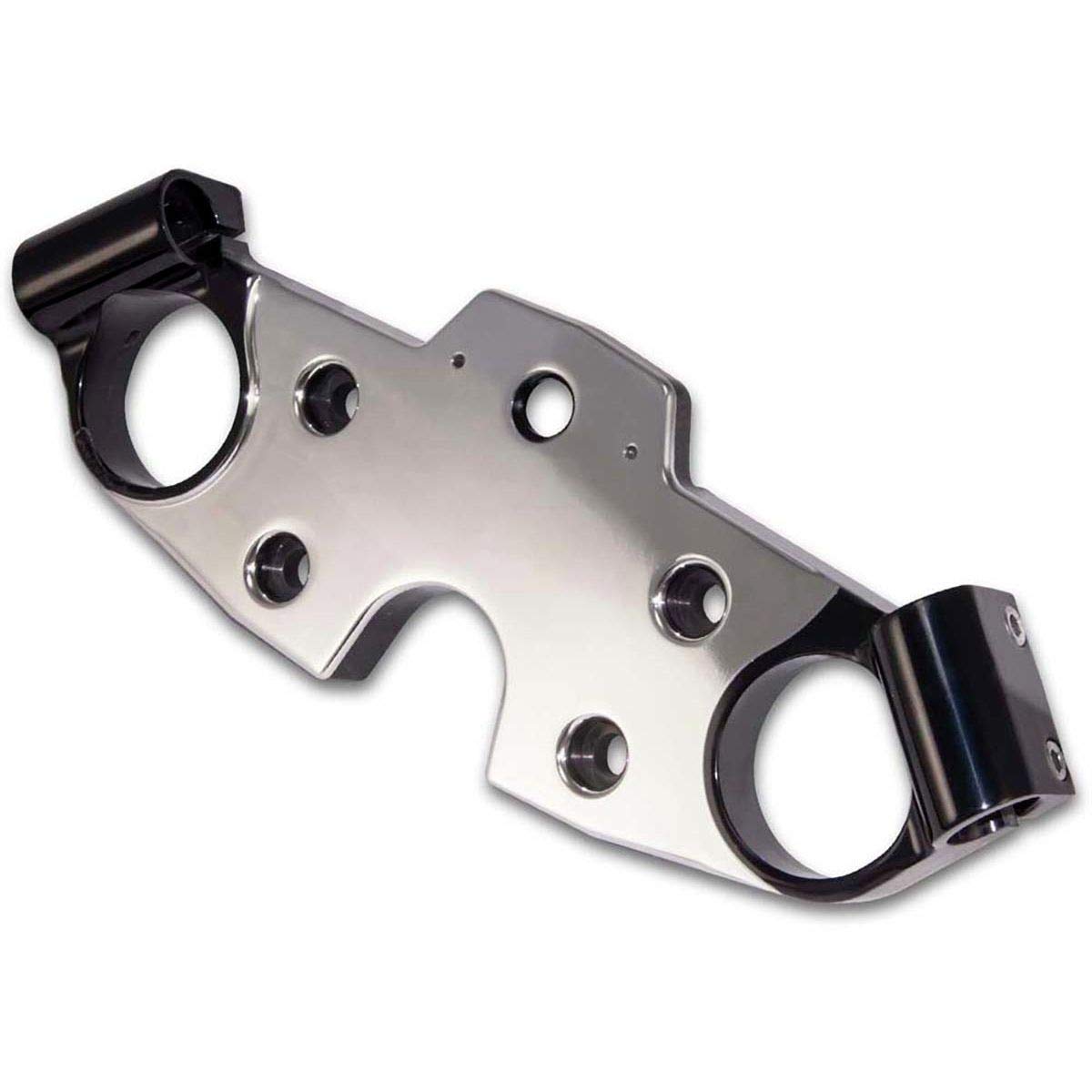 Yana Shiki A4268PB Black/Polished Billet Aluminum Triple Tree Top Clamp for Suzuki GSX1300R Hayabusa Motorcycle - Perfect for Performance Upgrades & Custom Builds