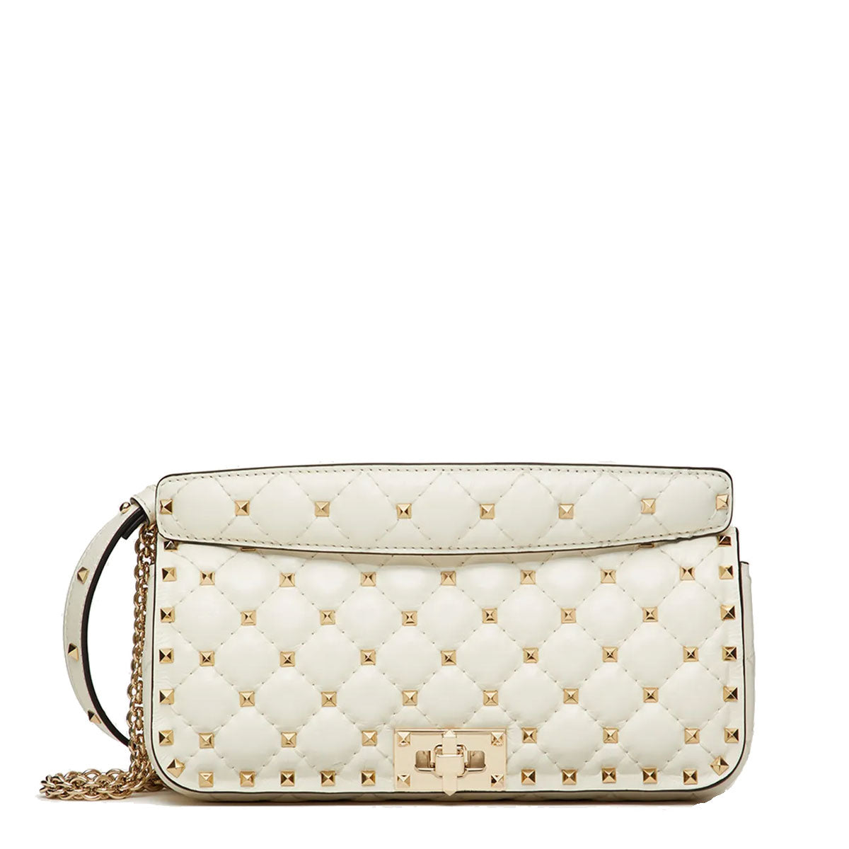 Ivory Spike Baguette Bag - Stylish Shoulder Purse for Women | Perfect for Parties, Date Nights & Evening Events