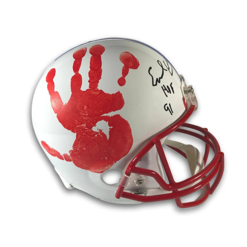Earl Campbell Autographed Houston Oilers Helmet - Hand Signed with JSA COA - Rare Collectible Football Memorabilia for Sports Fans and Man Cave Decor