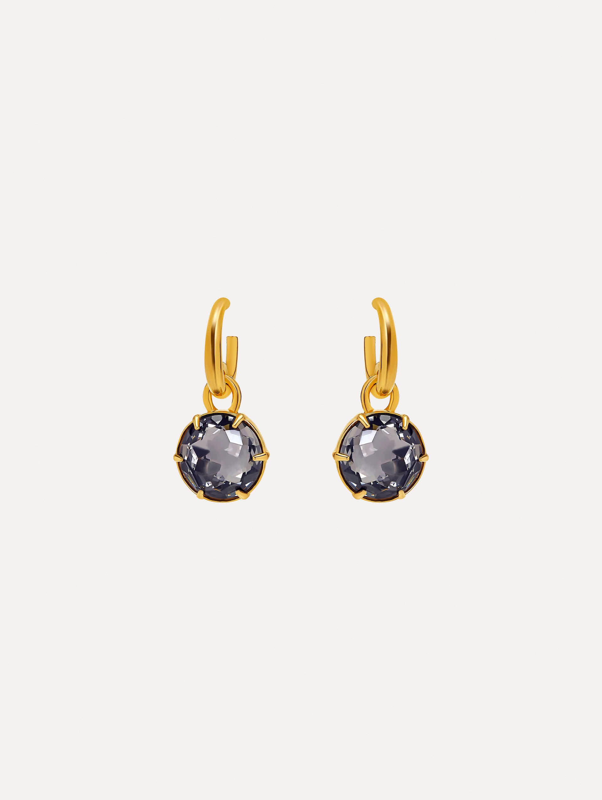 Classic Crystal Mini Hoop Earrings for Women - 14K Gold Plated Small Hoop Earrings, Dainty Everyday Jewelry Gift - Perfect for Work, Date Night & Special Occasions