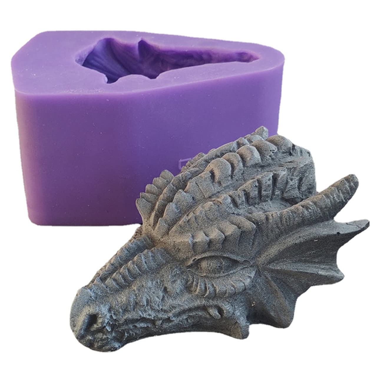 3D Dragon Soap Mold - Silicone Baking Molds for DIY Soap, Candle, Chocolate & Fondant - Handmade Dragon Cake Decorating Tools - Perfect for Halloween, Fantasy Parties & Medieval Theme Crafts