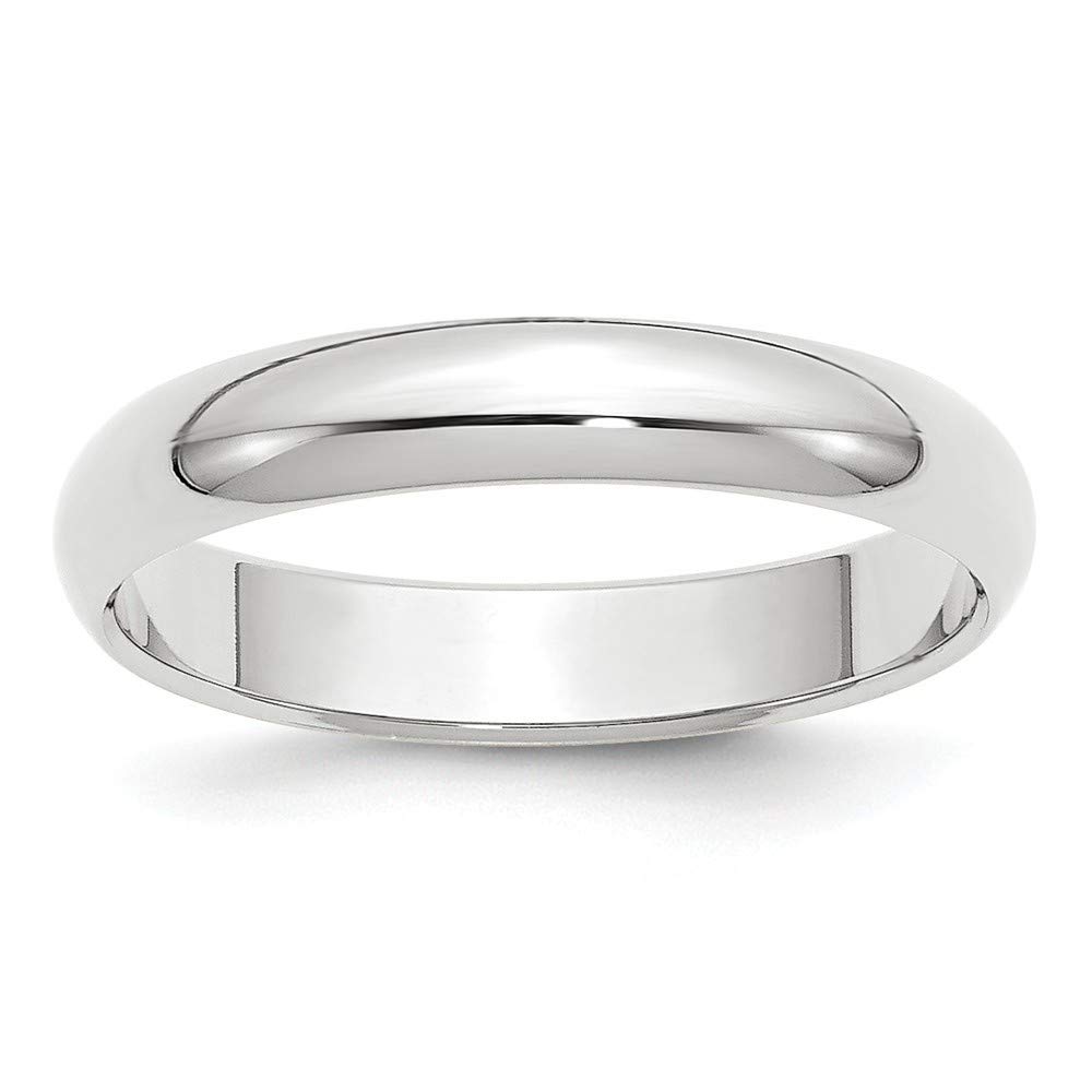 14K Gold Half Round Band Ring for Women - White, Yellow, Rose Gold Options - Available in Multiple Sizes & Widths - Perfect for Weddings, Anniversaries & Everyday Elegance