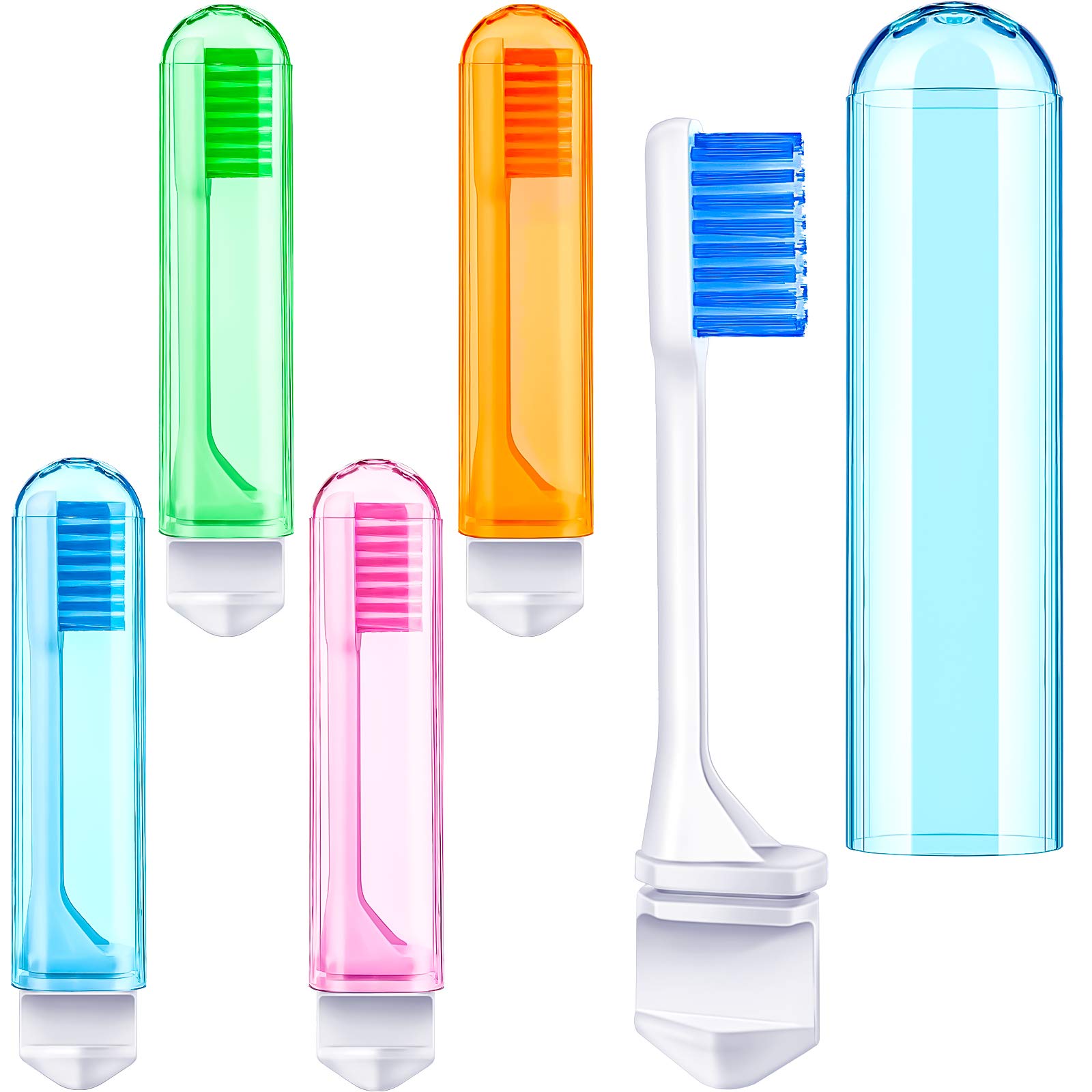 Foldable Travel Toothbrush with Case - Soft Bristles, Portable & Compact for Travel, Camping, School & Home Use - Pack of 24 - Perfect for On-the-Go Oral Care & Hygiene