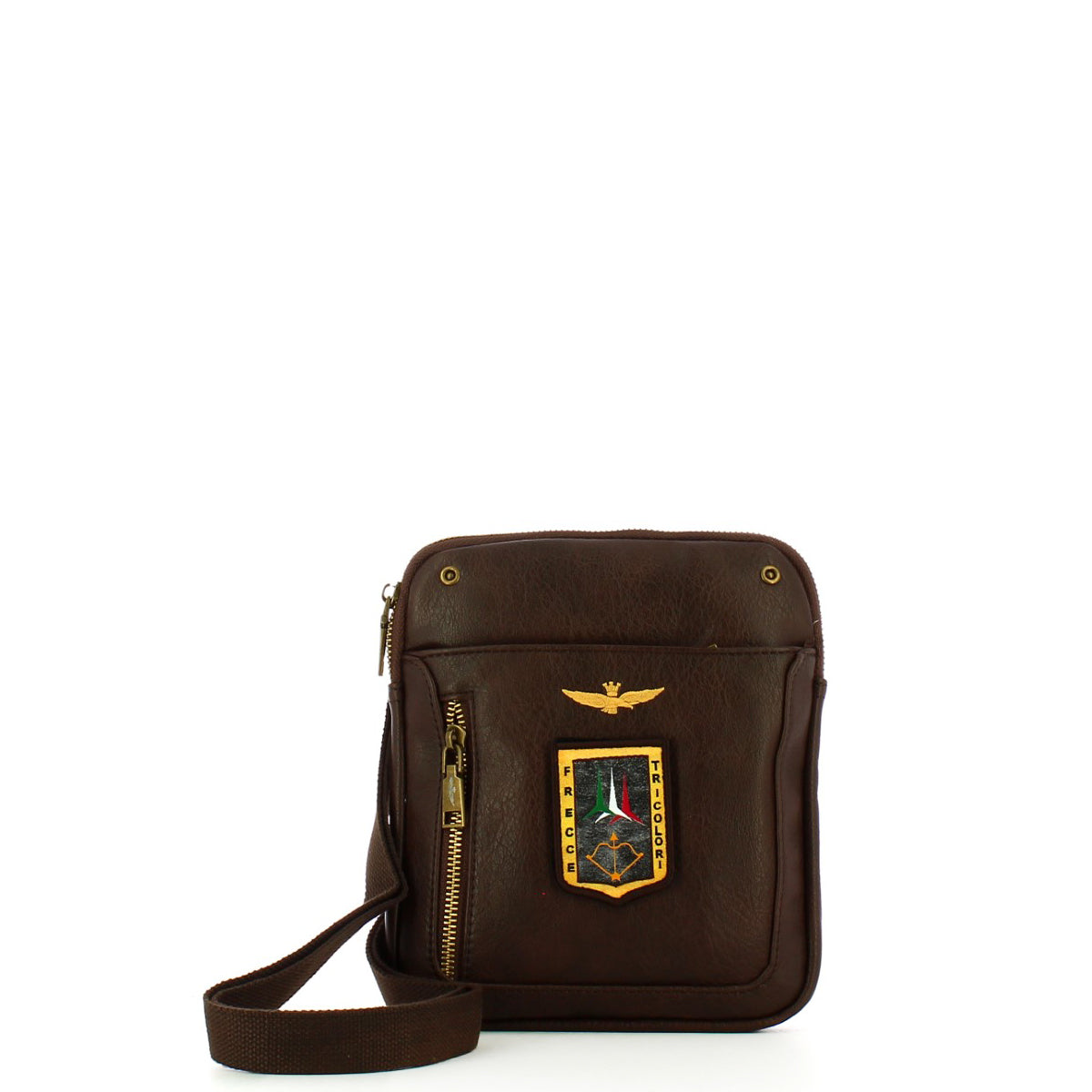 Aeronautica Militare AM470 Pilot Small Crossbody Bag - Durable Nylon Military Shoulder Bag for Men - Perfect for Travel, Hiking & Everyday Use