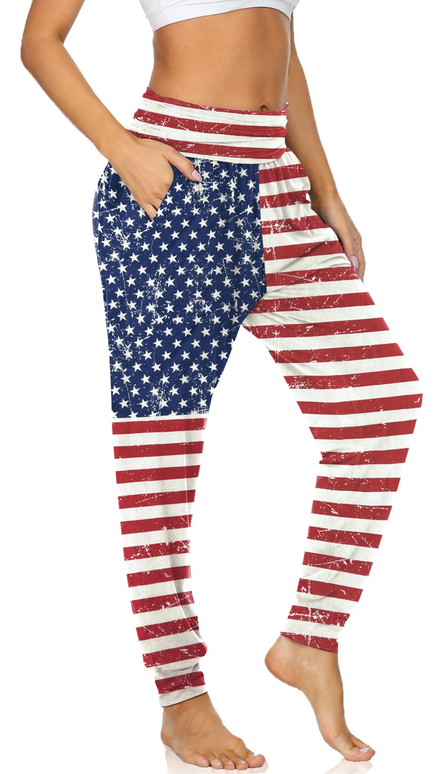 UEU Women's Cozy Yoga Joggers - Loose Fit Workout Sweatpants with Pockets | Soft Lounge Pants for Yoga, Running, Gym & Home Relaxation