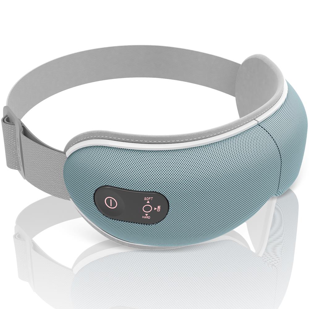 Electric Eye Massager for Relaxation & Stress Relief - Rechargeable Eye Massager with Heat & Vibration - Perfect for Headache Relief, Dry Eyes & Sleep Aid (Home, Office, Travel Use)