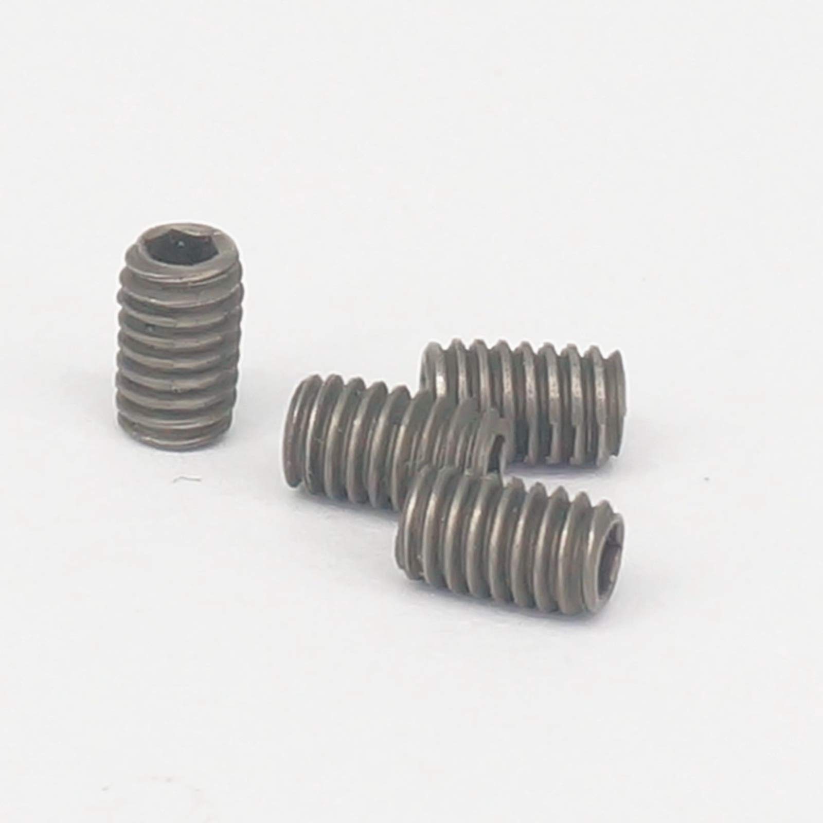 20pcs M4x6mm Titanium Grub Screws - Corrosion Resistant for Jewelry & Watches