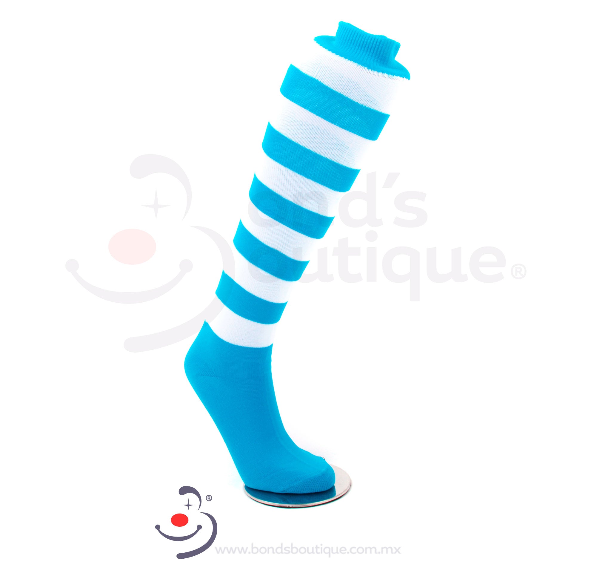 Bonds White/Turquoise Blue Socks - Comfortable Cotton Socks for Men & Women - Perfect for Casual Wear, Sports & Everyday Use