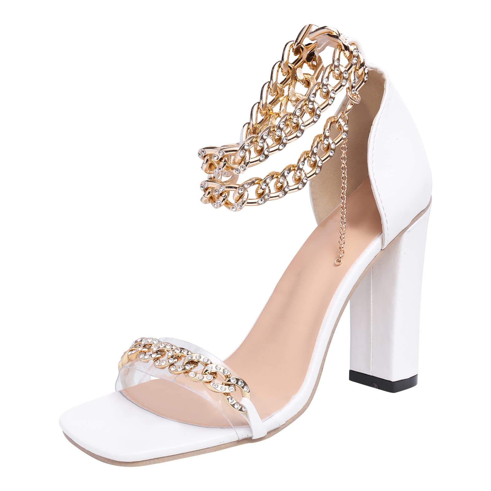 Women's Knee High Gladiator Sandals - Slip On White Casual Sandals with Toe Strap | Perfect for Summer Outfits, Beach Vacations & Boho Fashion