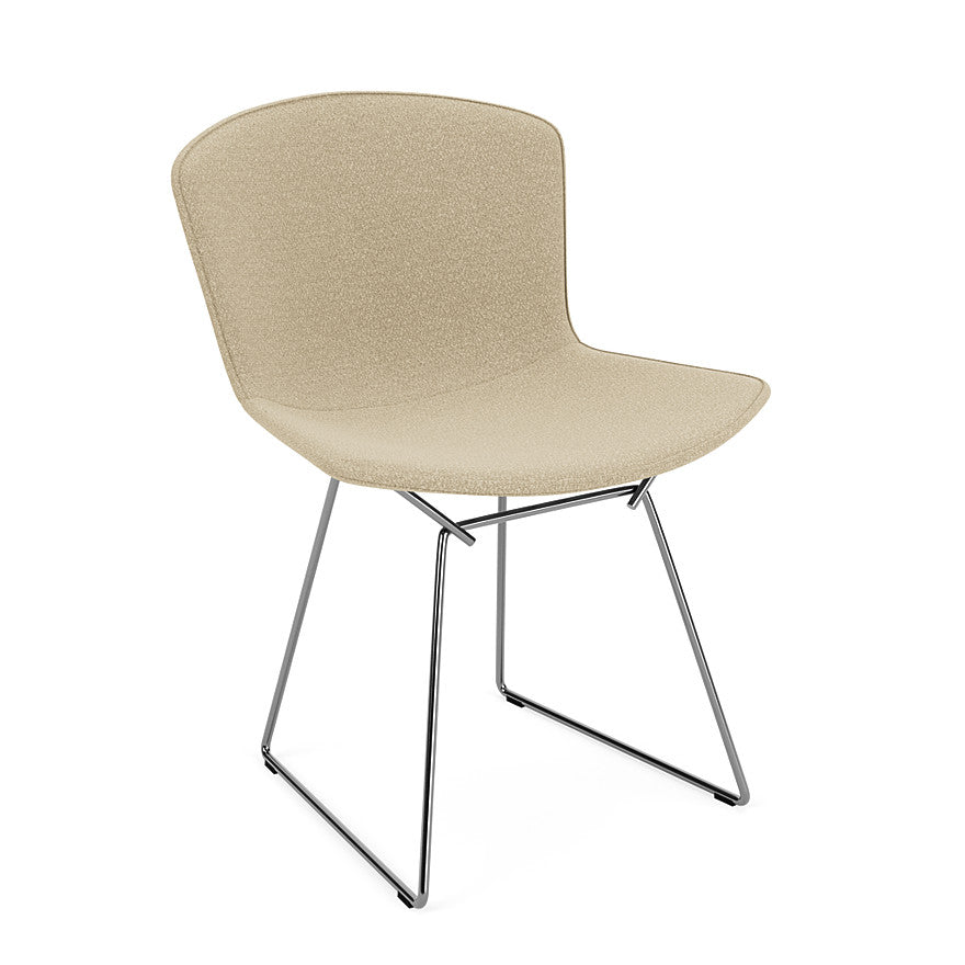 Bertoia Side Chair Fully Upholstered - Modern Dining Chair with Comfortable Cushion - Perfect for Kitchen, Dining Room & Office Workspace