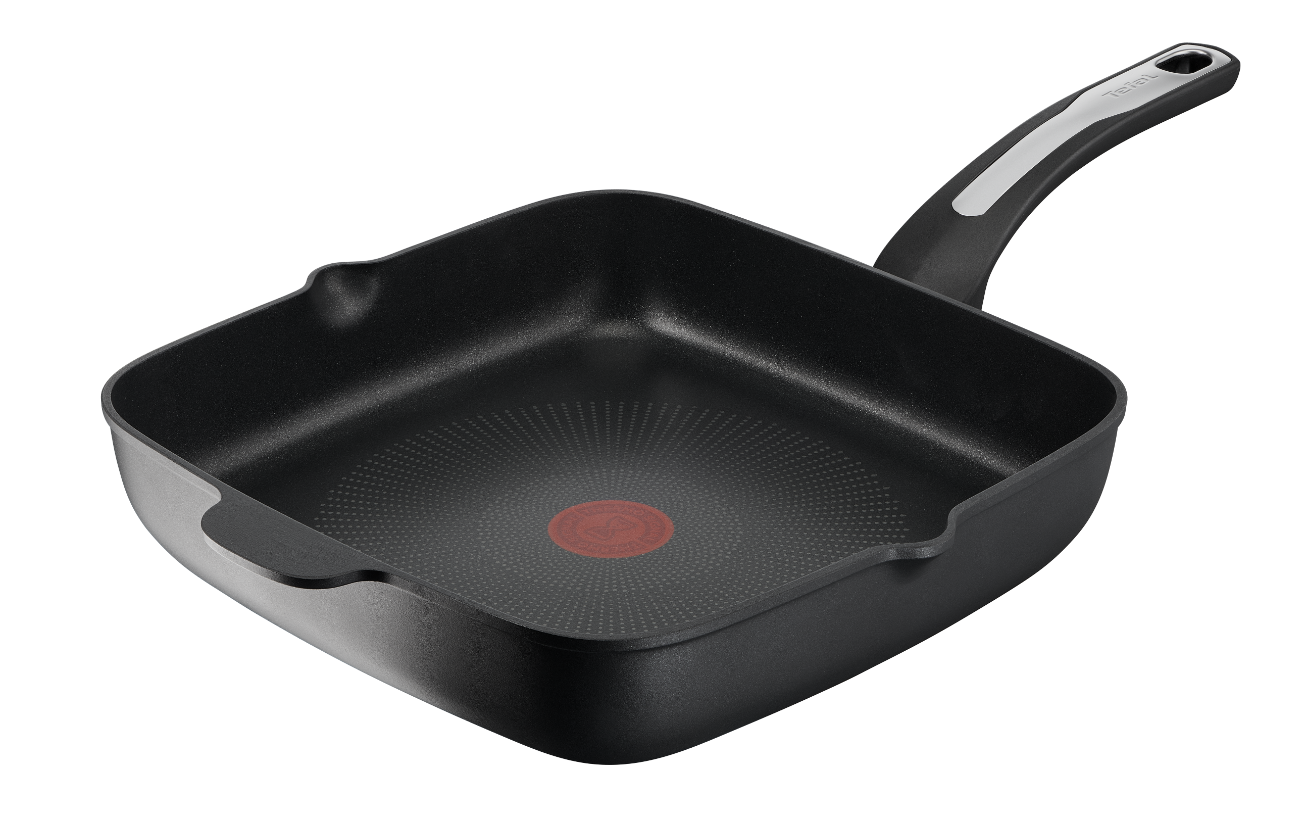 Tefal Premium 28cm Cast Aluminum Induction Non-Stick Deep Square Grill Pan - Perfect for Indoor Grilling, BBQ, and Cooking Steaks, Burgers, and Vegetables