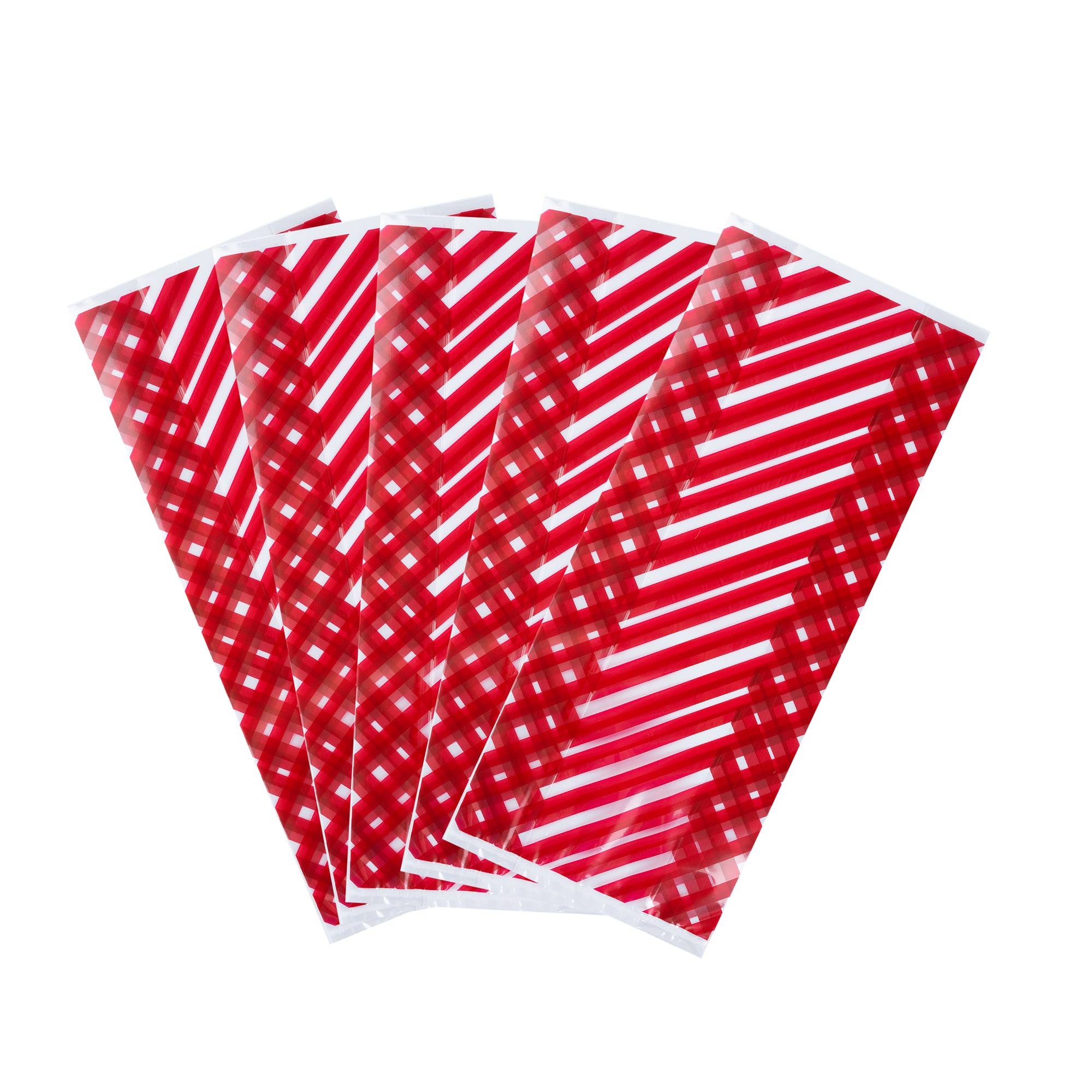 Premium Plastic Candy Bags with Stripes - Gusseted Design 4x2x9.5 Inches - Bulk Pack of 4000 - Perfect for Candy Packaging, Party Favors & Retail Display