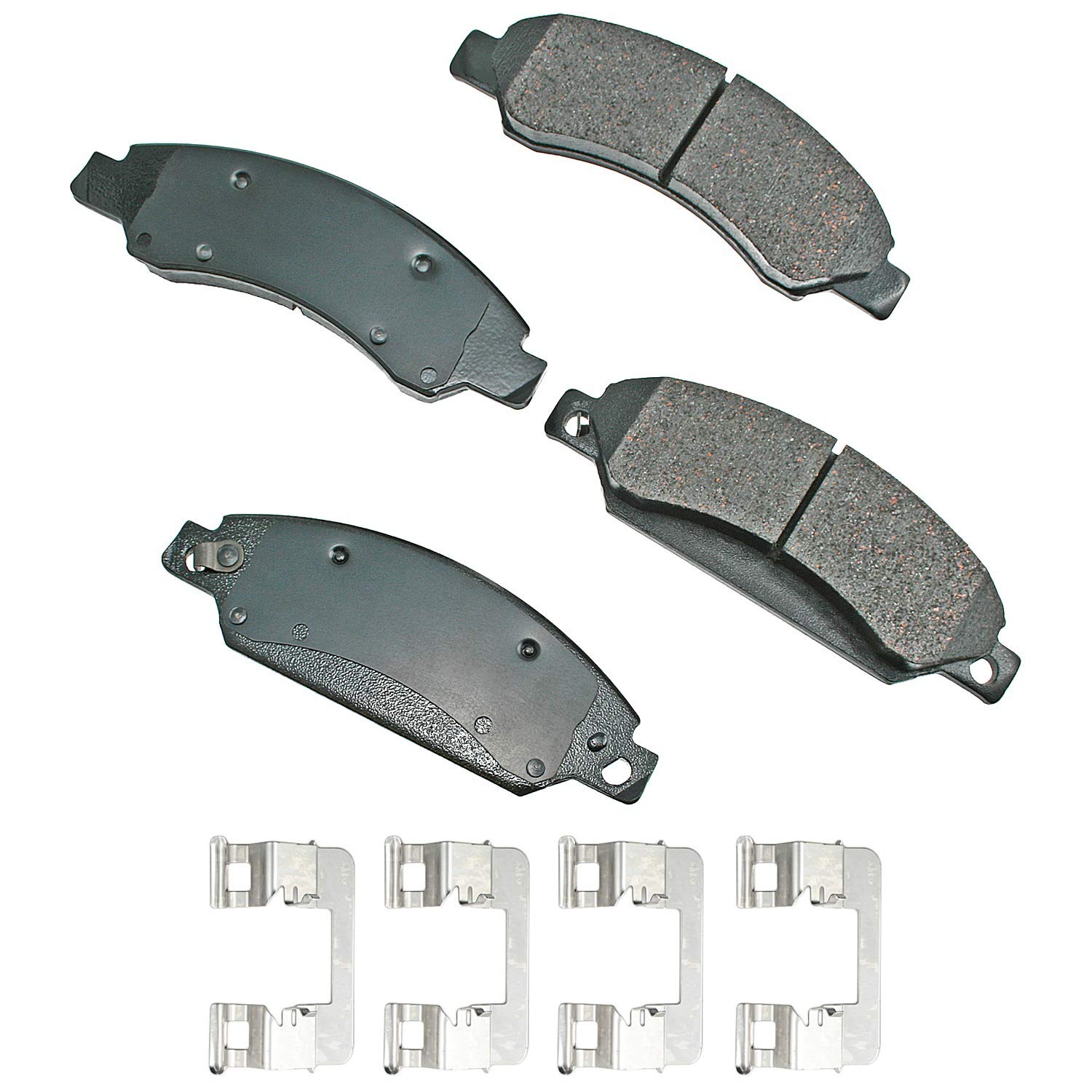Akebono Ultra-Premium Ceramic Front Brake Pads - Low Noise & Dust-Free Performance for Sedans, SUVs & Trucks | Smooth Stopping Power for Daily Commute & Highway Driving