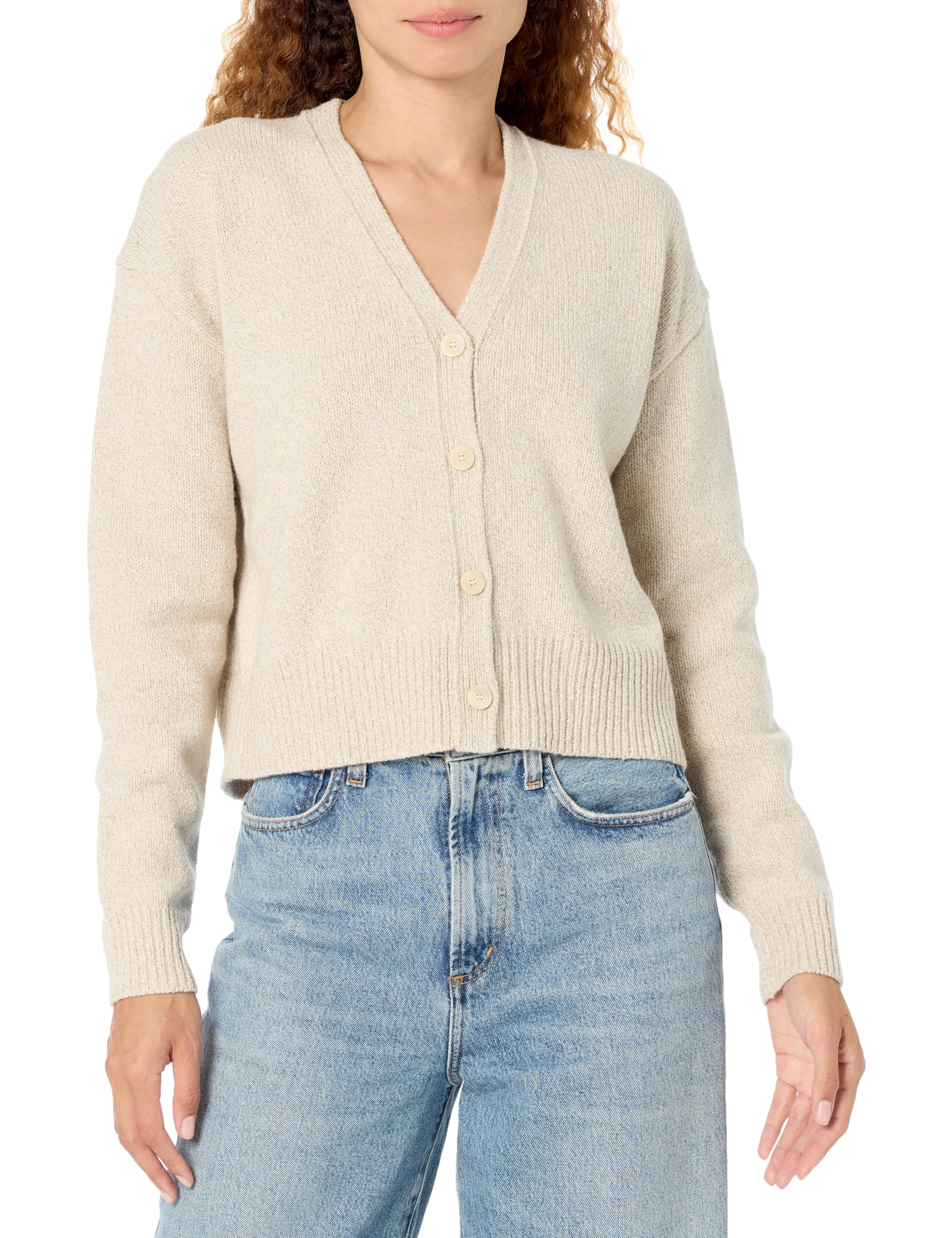Theory Women's Cropped Long-Sleeve Cardigan - Soft Knit Open Front Sweater for Fall & Winter | Perfect for Office, Layering & Casual Outfits