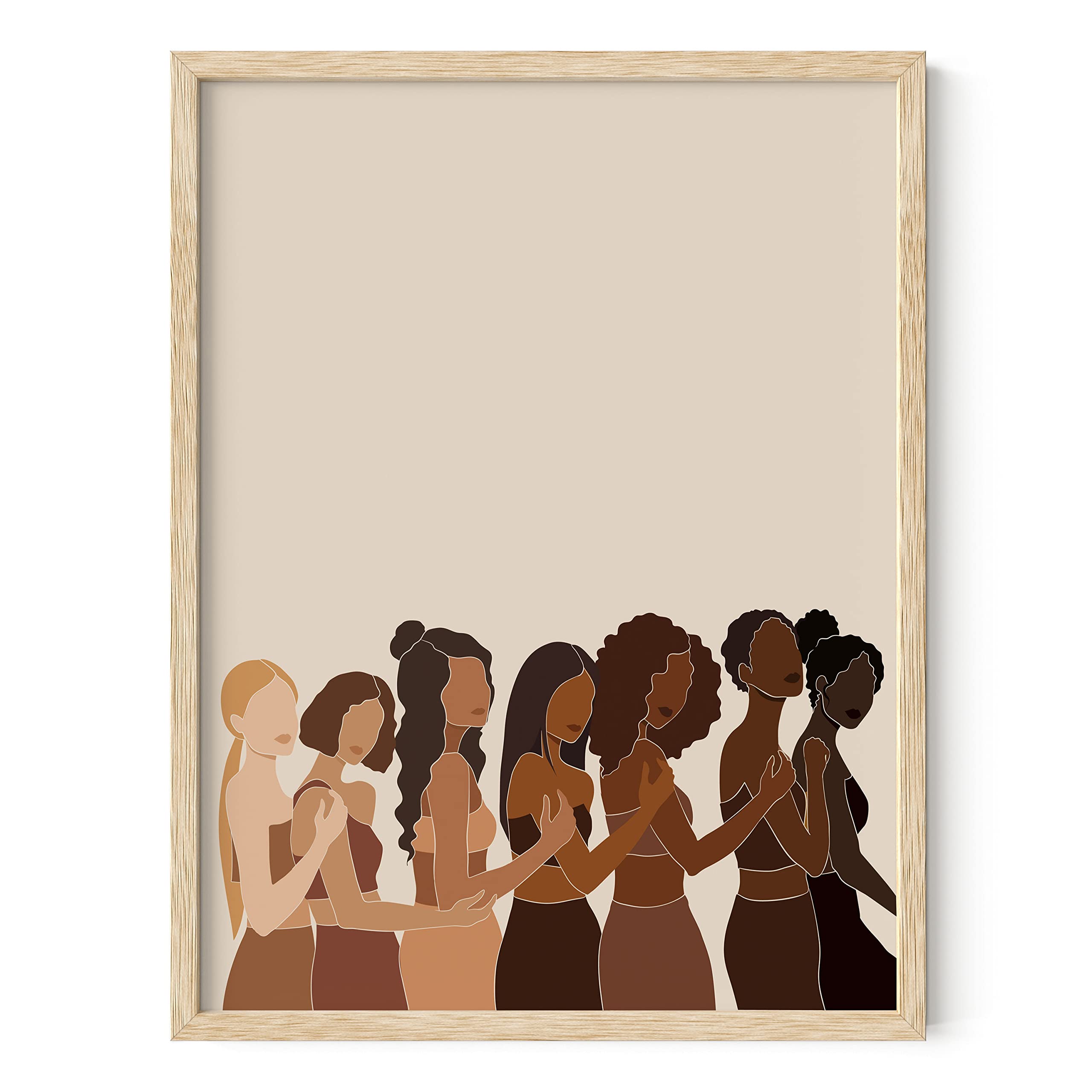 HAUS AND HUES Black Woman Wall Art - 12x16 Unframed African American Female Prints, Black Girl Empowerment Posters for Home & Office Decor - Perfect for Living Room, Bedroom or Workspace Inspiration