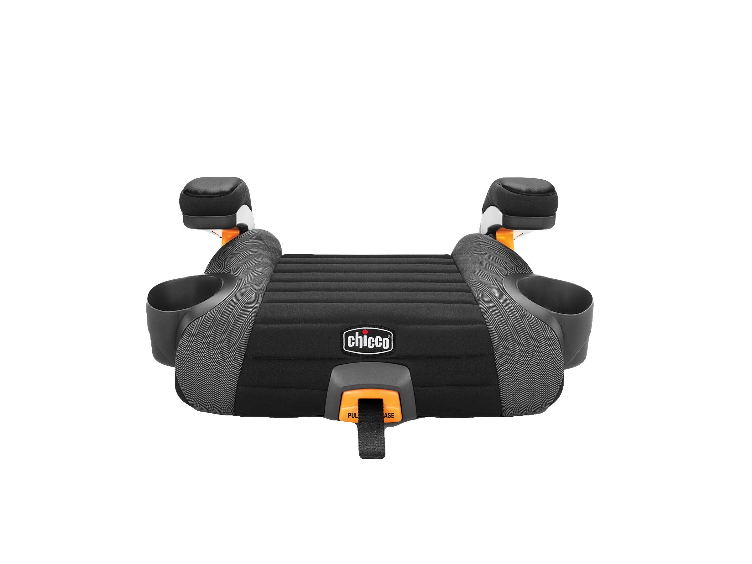 Chicco GoFit Plus Backless Booster Car Seat with LATCH Attachment - Lightweight Travel Booster for Kids 40-110 lbs (Avenue/Black & Charcoal Grey) | Perfect for Road Trips, School Carpool & Everyday Use