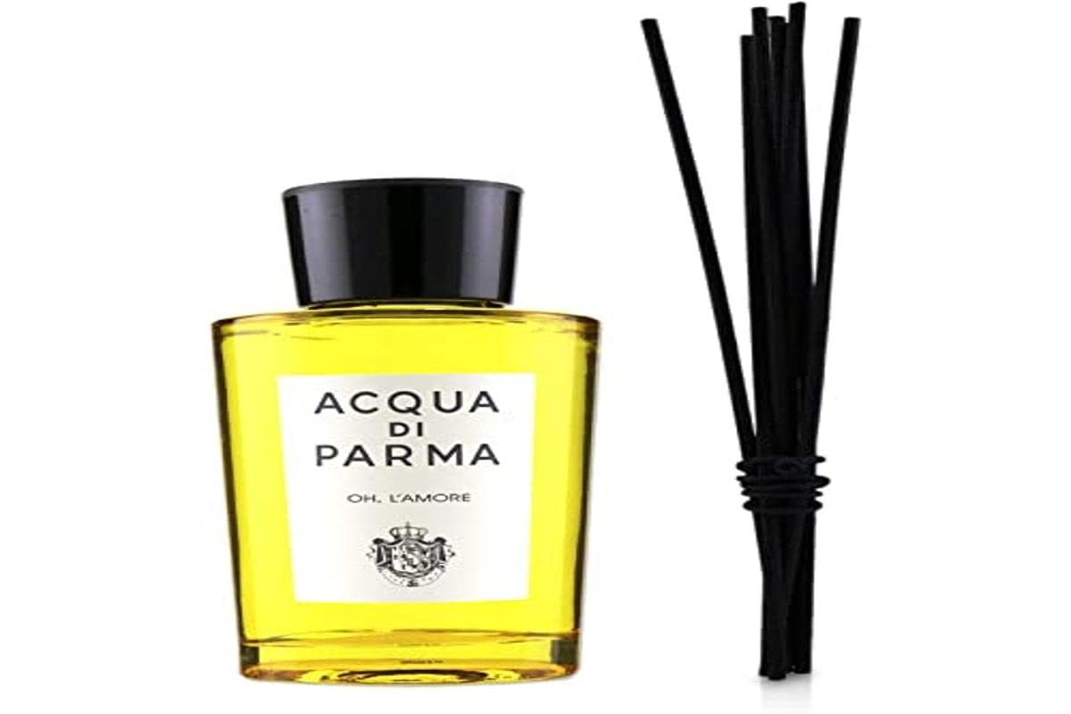 ACQUA DI PARMA Oh L'Amore Room Diffuser 6 oz - Luxury Home Fragrance for Living Room, Bedroom & Office | Long-Lasting Scented Oil Diffuser for Relaxation & Aromatherapy