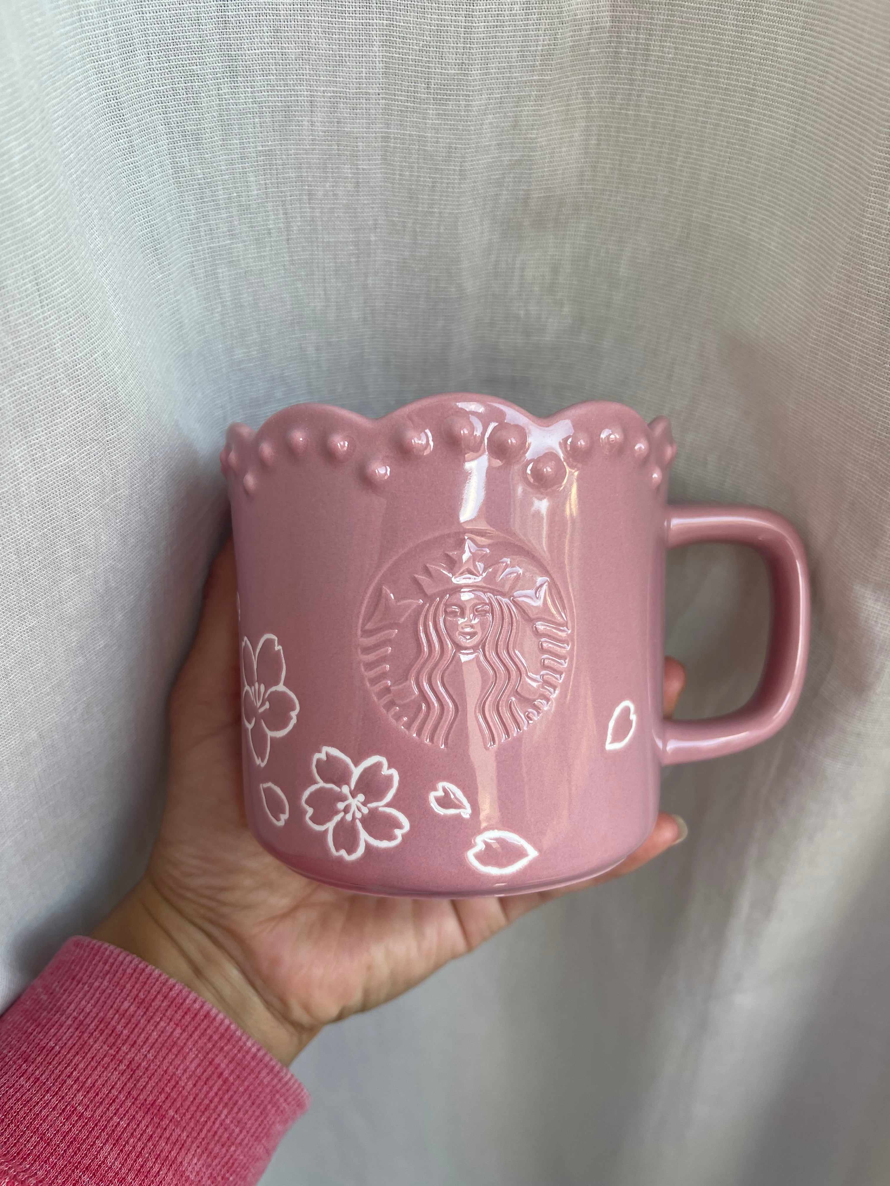 Starbucks Japan Sakura 2023 Ceramic Mug - Cherry Blossom Design Coffee Cup for Home & Office Use - Perfect Gift for Tea & Coffee Lovers