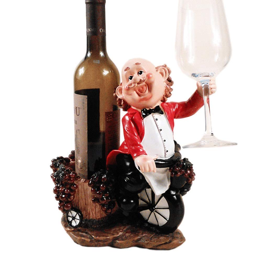 Stylish Resin Wine Rack Organizer - Decorative Wine Bottle Holder for Home, Kitchen, Bar & Restaurant Decor - Perfect Gift for Wine Lovers & Entertaining Guests (Holds 6 Bottles) - Ideal for Countertop, Dining Table, or Wine Cellar Display