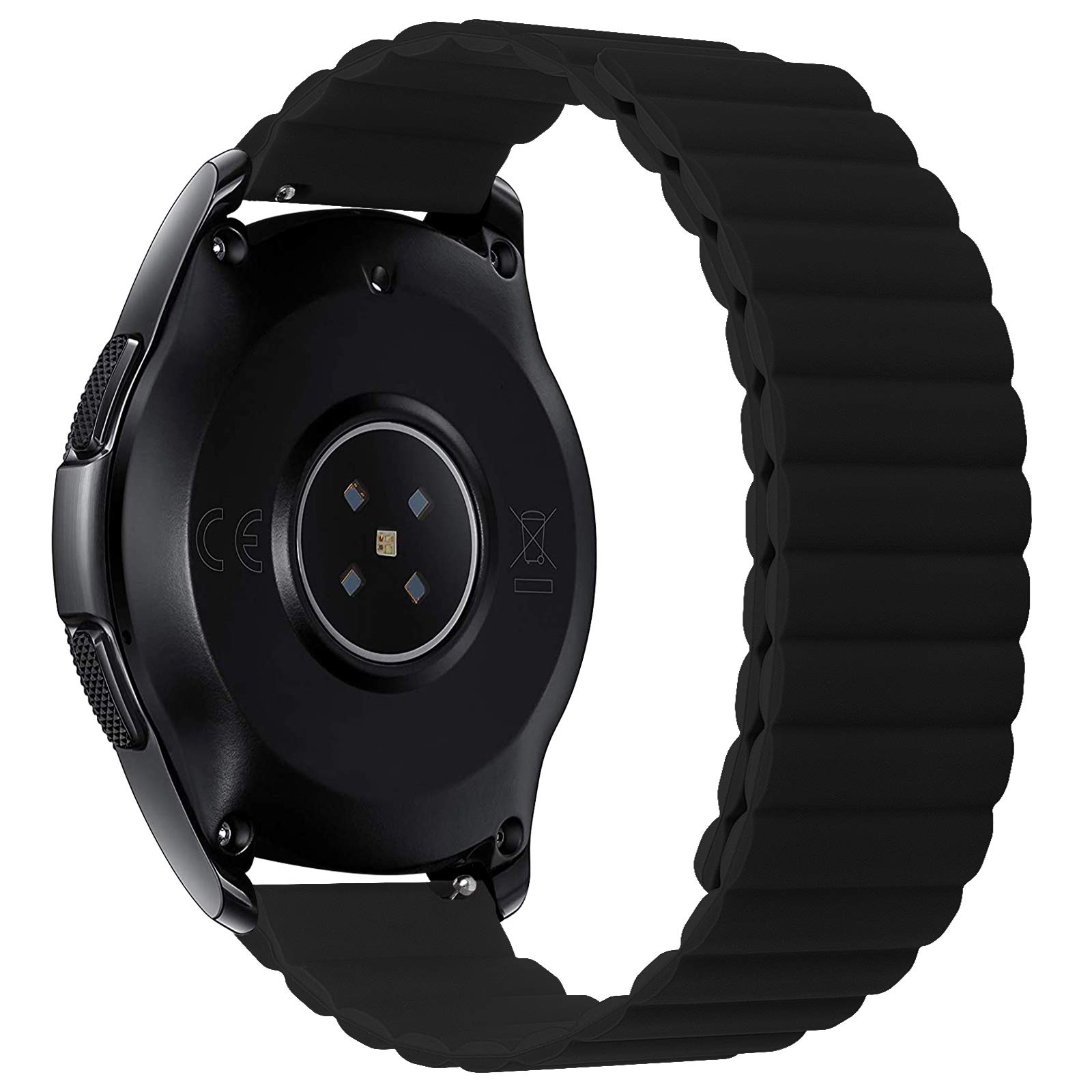 WETAL 22mm Magnetic Silicone Quick Release Watch Band for Samsung Galaxy Watch 3 45mm/Galaxy Watch 46mm/Gear S3 Frontier/Classic - Comfortable & Secure Strap for Workout, Running & Daily Wear