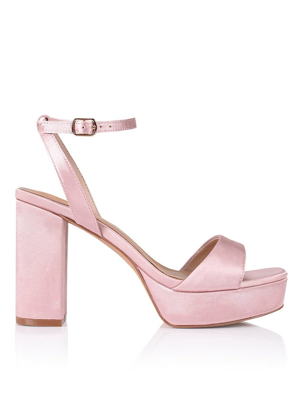 Orion Platform Heels for Women - Pink Satin High Heels for Parties, Weddings & Special Occasions | Comfortable Dress Shoes for Evening Events & Date Nights