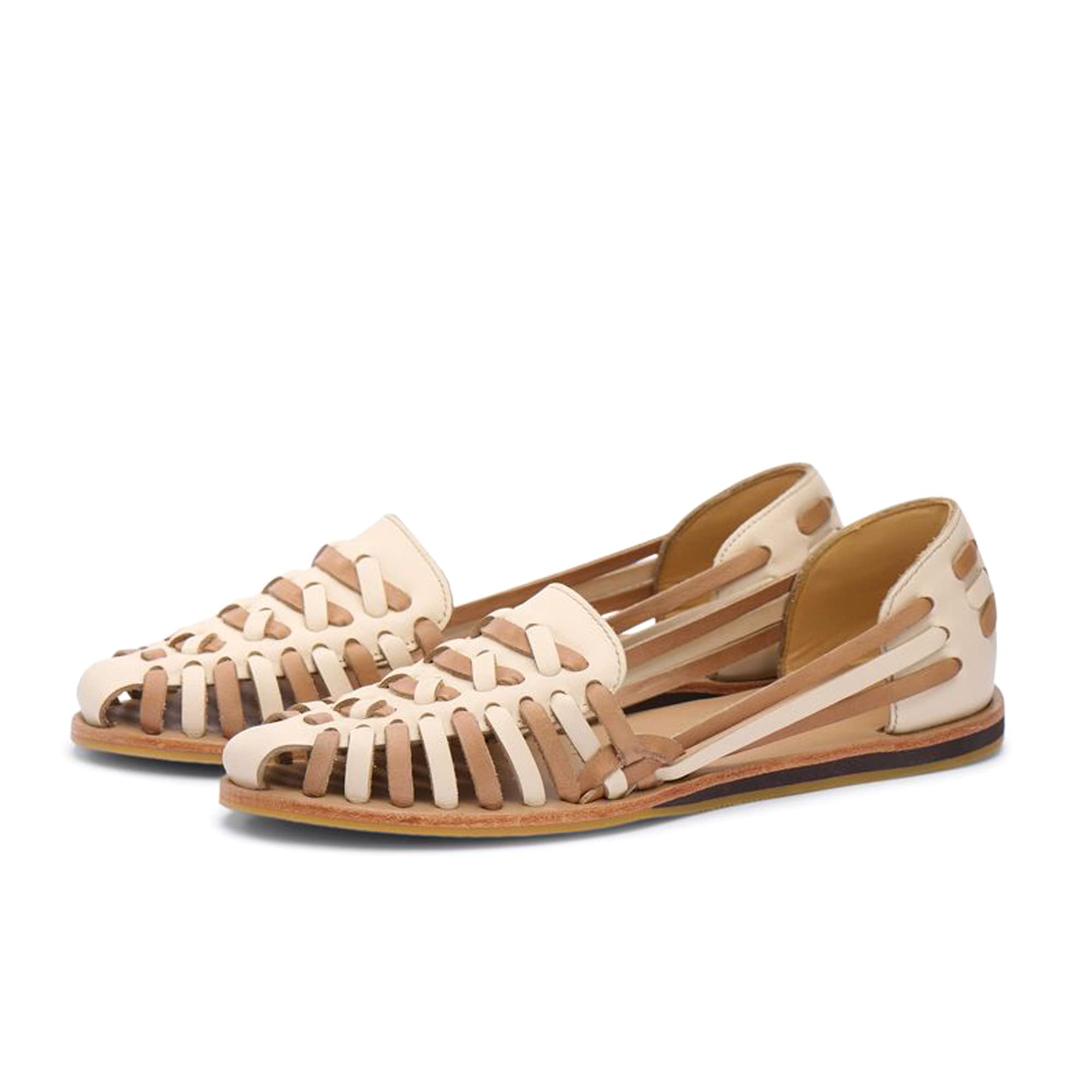 Nisolo Traditional Huaraches Women's Leather Sandals - Handmade Woven Designer Sandals with Comfortable Rubber Sole | Perfect for Summer, Beach, Vacation & Casual Outfits
