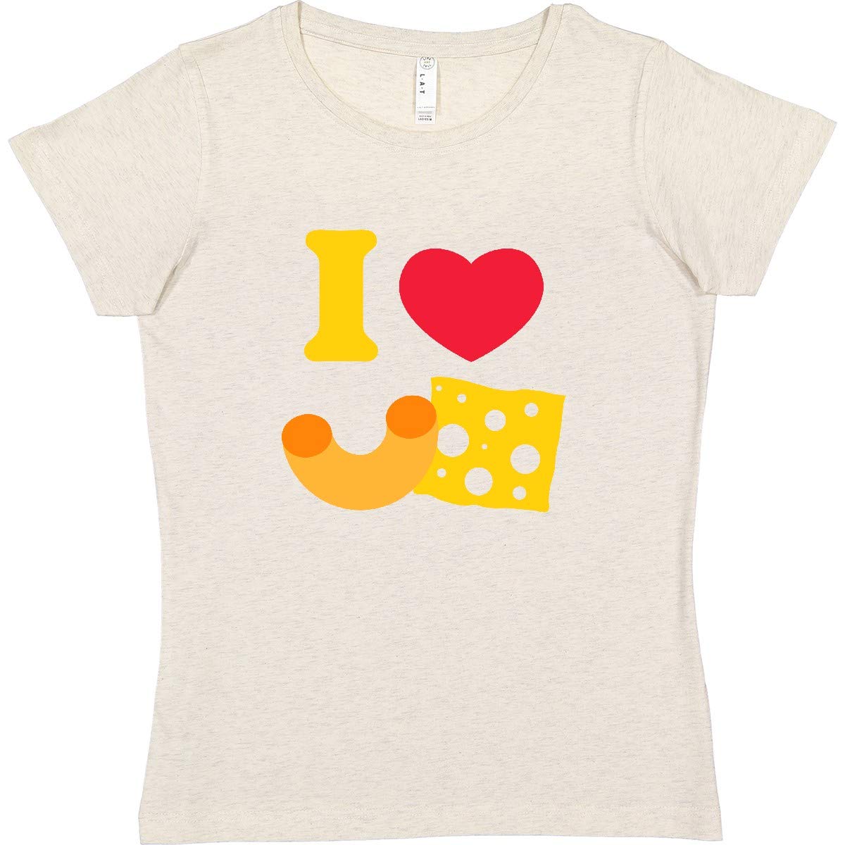 Inktastic I Heart Mac and Cheese Women's T-Shirt - Comfortable Casual Graphic Tee for Women | Perfect for Everyday Wear, Work, and Fun Outings