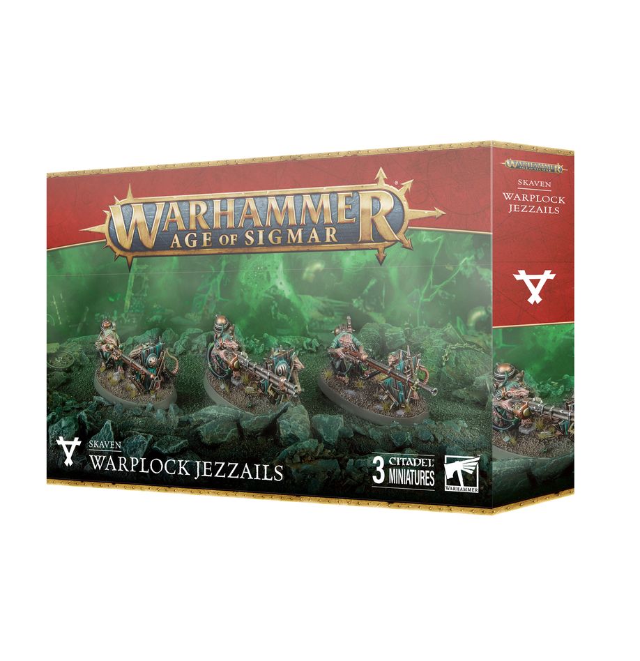 Age of Sigmar Skaven Warplock Jezzails - Miniature Wargaming Snipers for Tabletop Battles & Collectors