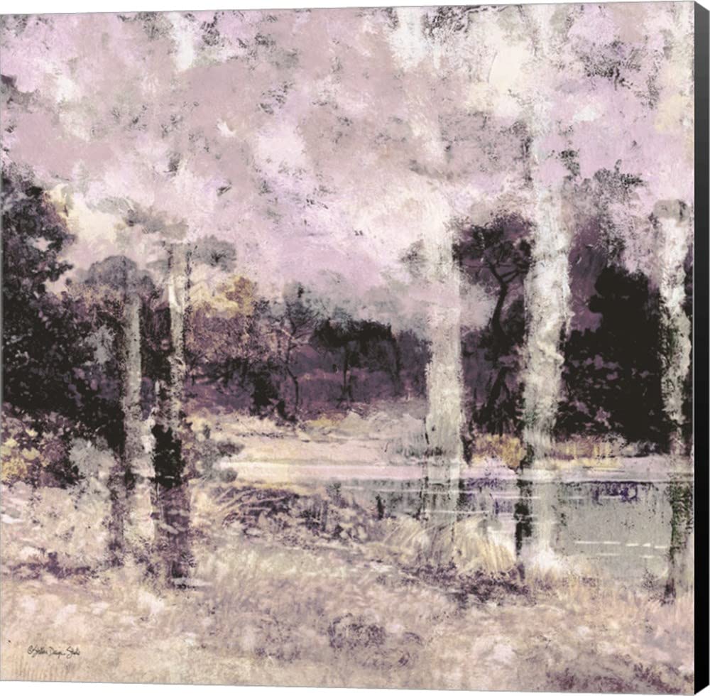 Stellar Design Studio Marsh at Dusk Canvas Wall Art - 12x12 Inch Museum Wrapped Painting with Black Edges - Perfect for Living Room, Bedroom & Office Decor