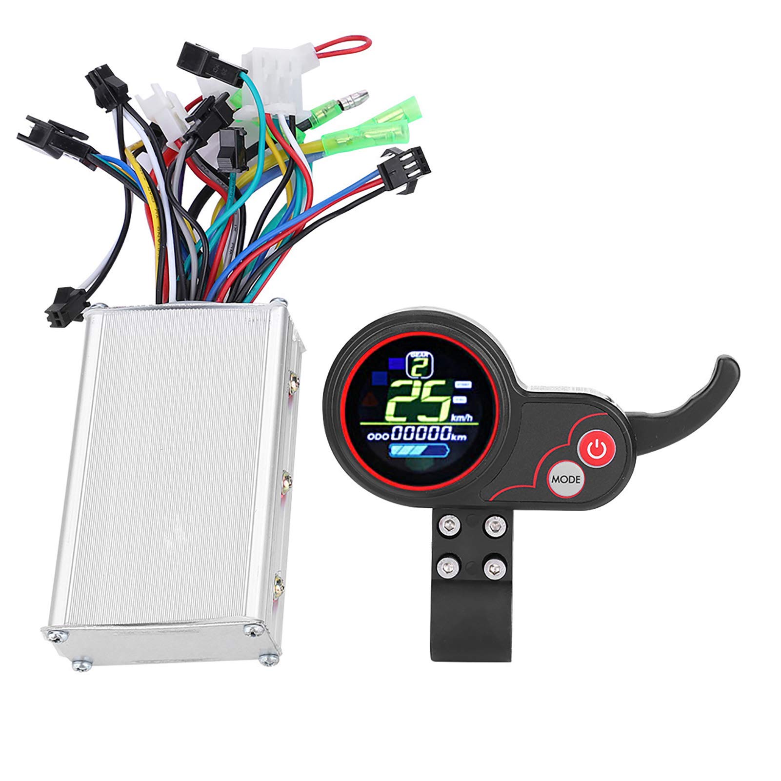 Yosoo 60V 48V Ebike Controller - 250W 350W Brushless Motor for Electric Bike & Scooter - LCD Display for Easy Riding