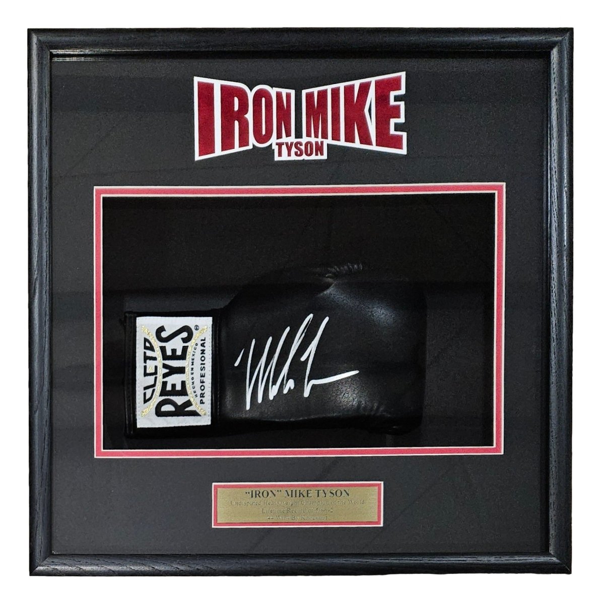 Authentic Mike Tyson Signed Black Cleto Reyes Boxing Glove - Right Hand - JSA ITP Certified - Perfect for Boxing Memorabilia Collectors & Sports Fans Display