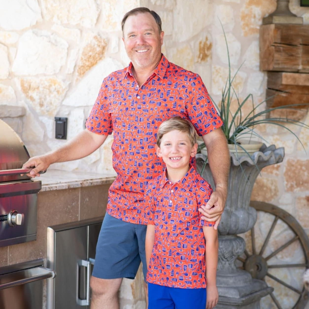 Men's Breathable Quick-Dry Polo Shirt for Backyard BBQ & Outdoor Activities - Casual Short Sleeve Golf Shirt for Summer Grilling, Picnics, and Weekend Wear