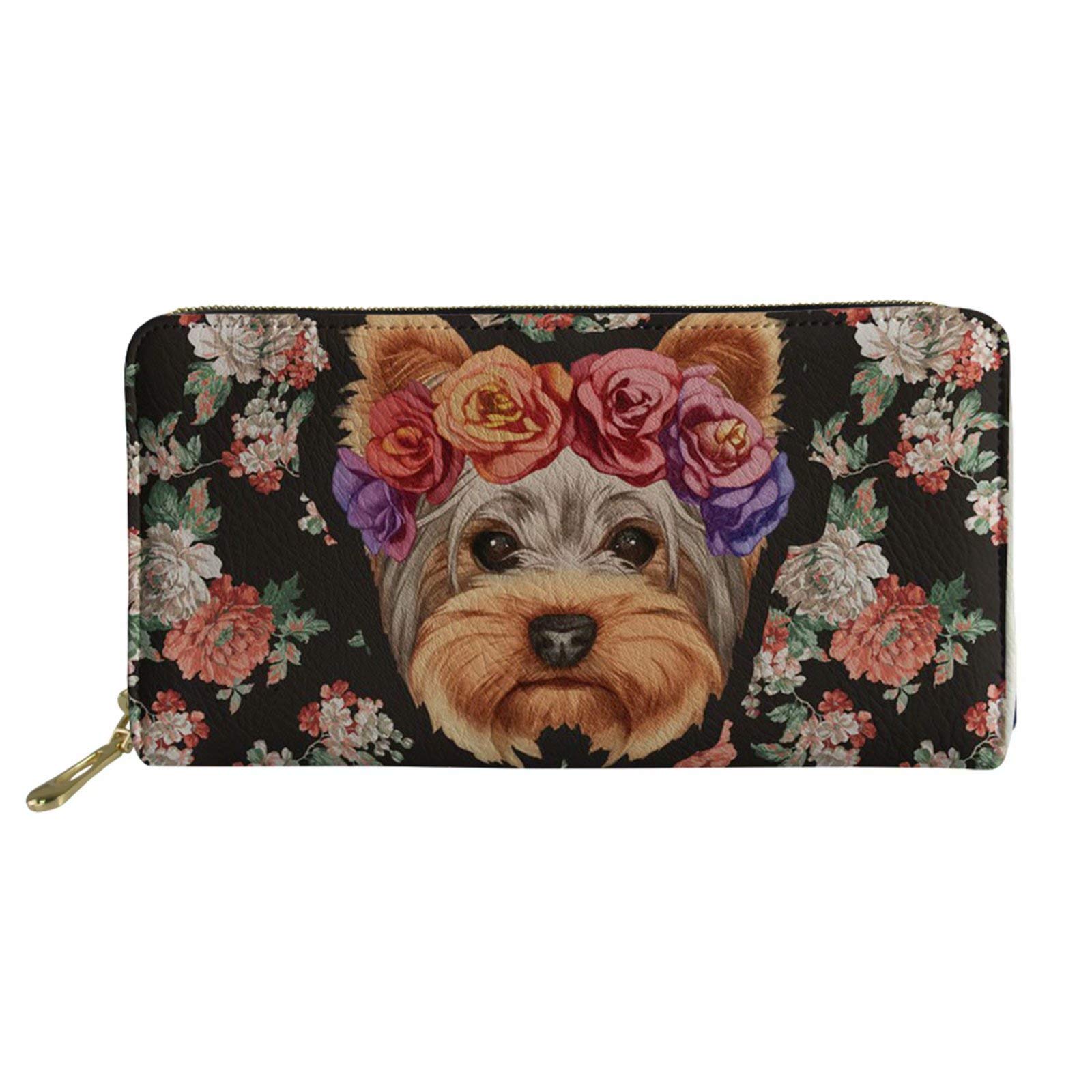 STUOARTE Genuine Leather Wallet for Women - Slim RFID Blocking Card Holder with Money Clip & Phone Pocket - Perfect for Everyday Use, Travel, and Business