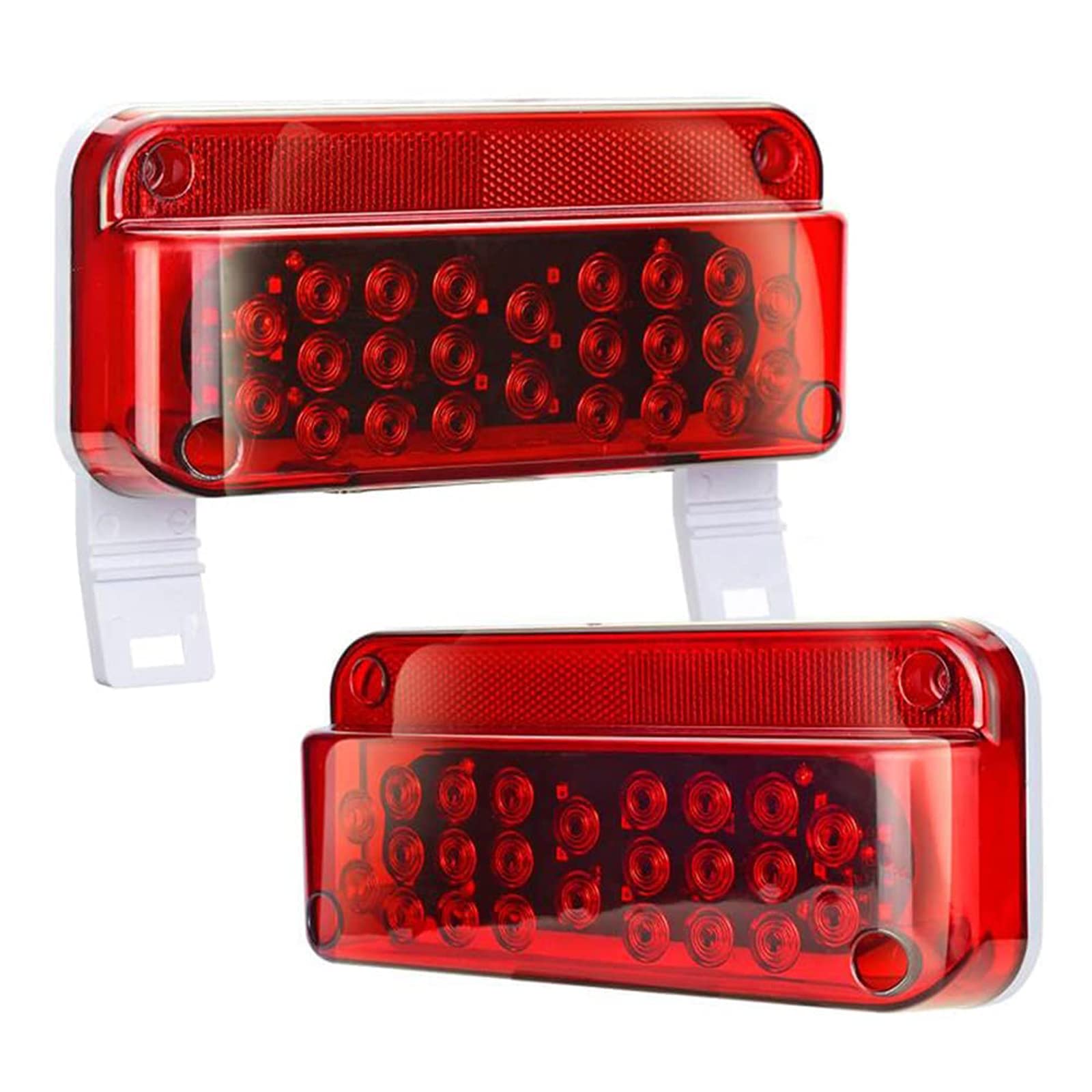 LIMICAR RV LED Tail Lights - 53 Red Brake & White License Lights for Campers & Trailers