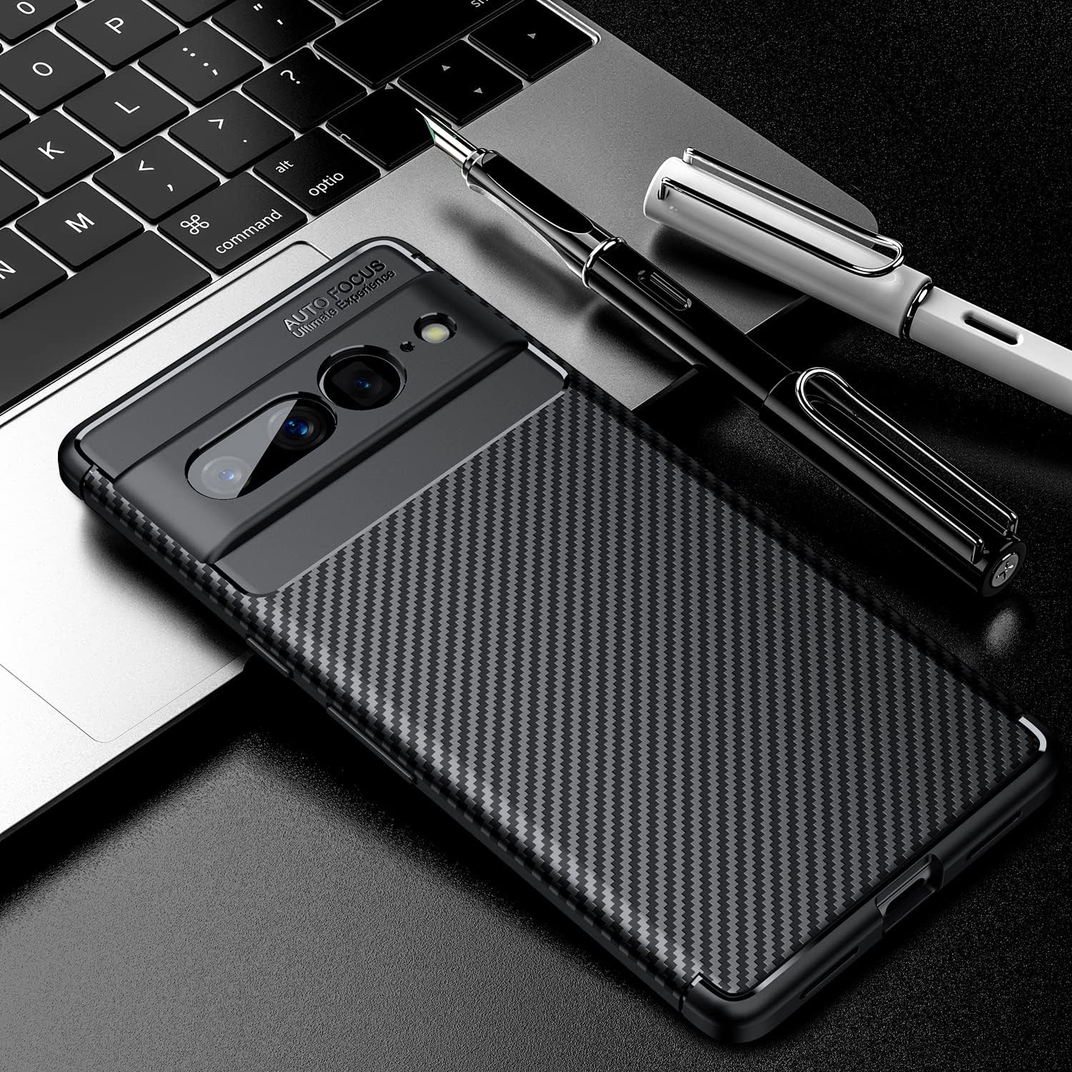 Google Pixel 7 Pro Case - Premium Carbon Fiber Texture Protective Cover | Slim Fit & Shockproof Design for Daily Use, Travel & Outdoor Activities