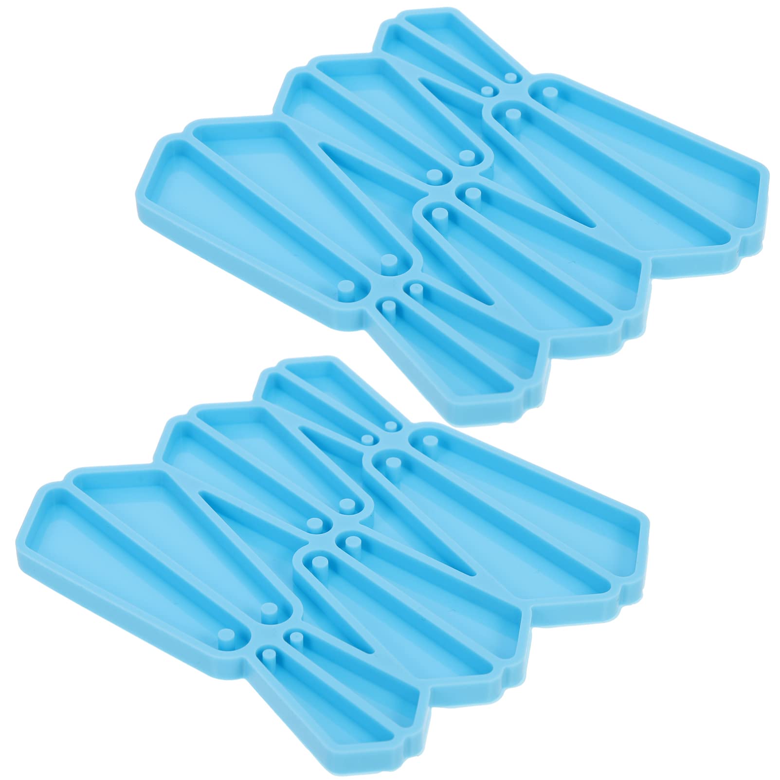 EXCEART 2-Piece Silicone Pendant Molds for DIY Jewelry Making - Epoxy Resin Casting Molds for Earrings, Charms, Necklaces & Keychains - Perfect for Handmade Crafts & Unique Gift Ideas